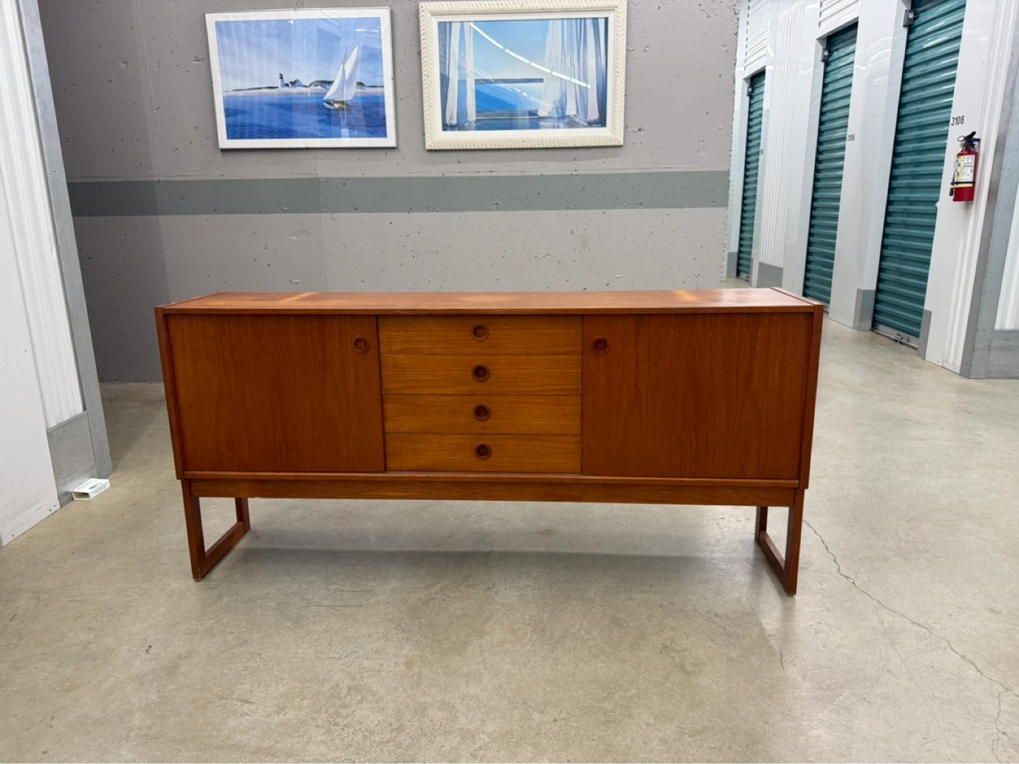 Vintage Teak Sideboard with Drawers