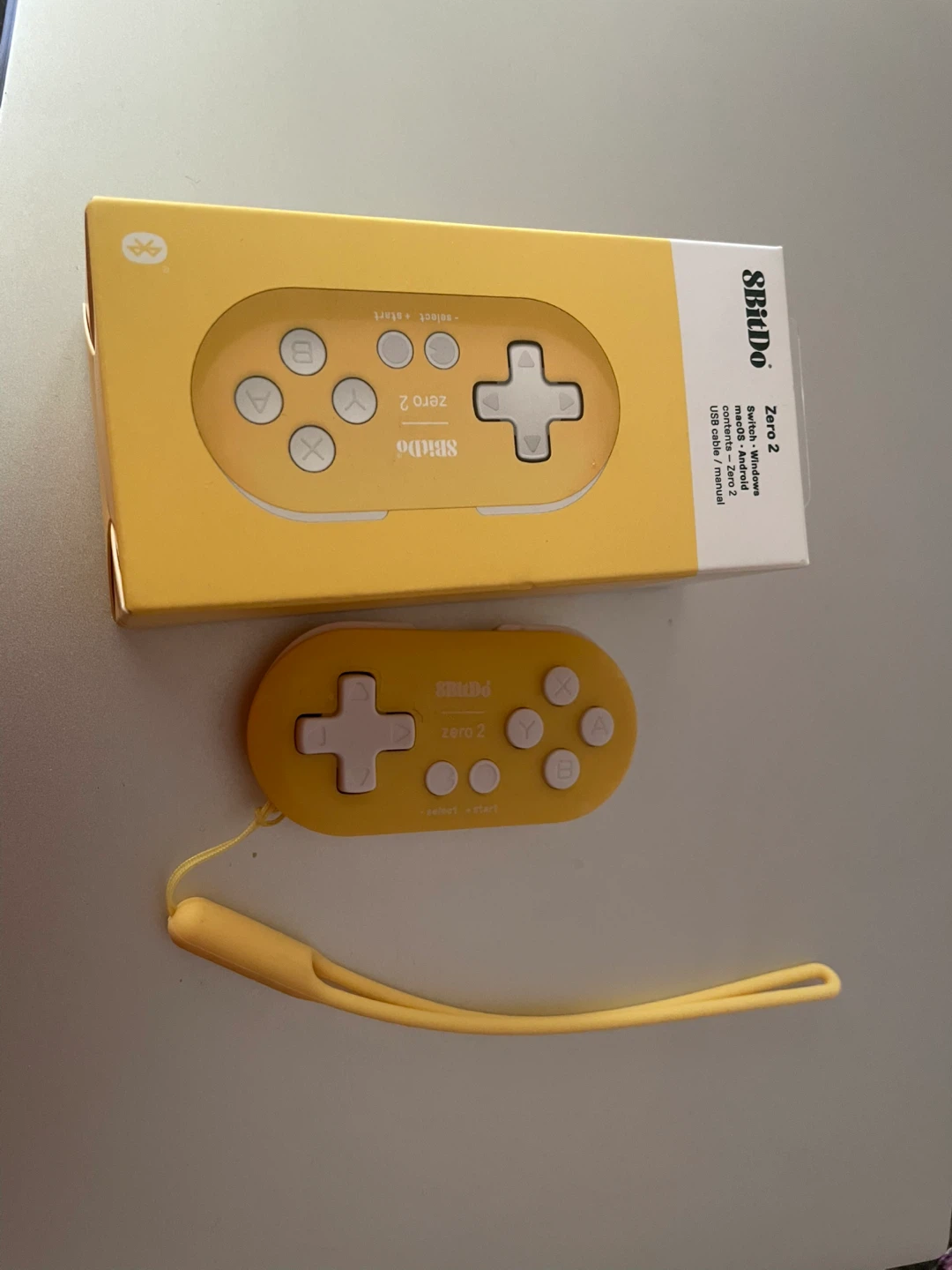 8BitDo Zero 2 Bluetooth Gamepad - Yellow - photo 2