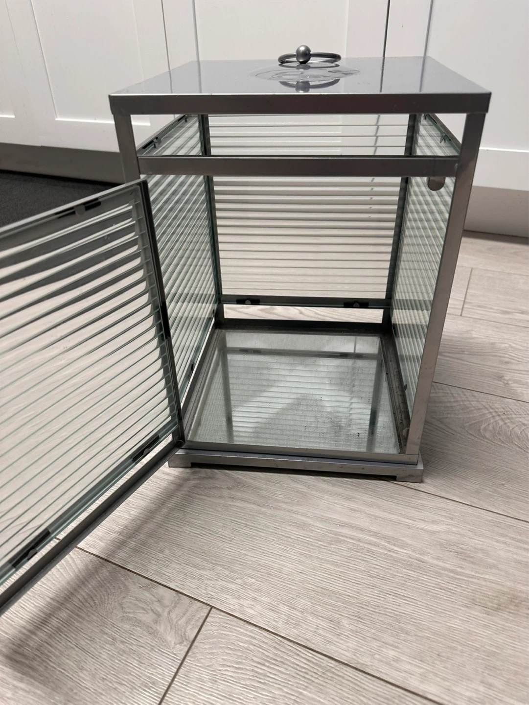Metal and Glass Lantern for the patio or  indoors - photo 2