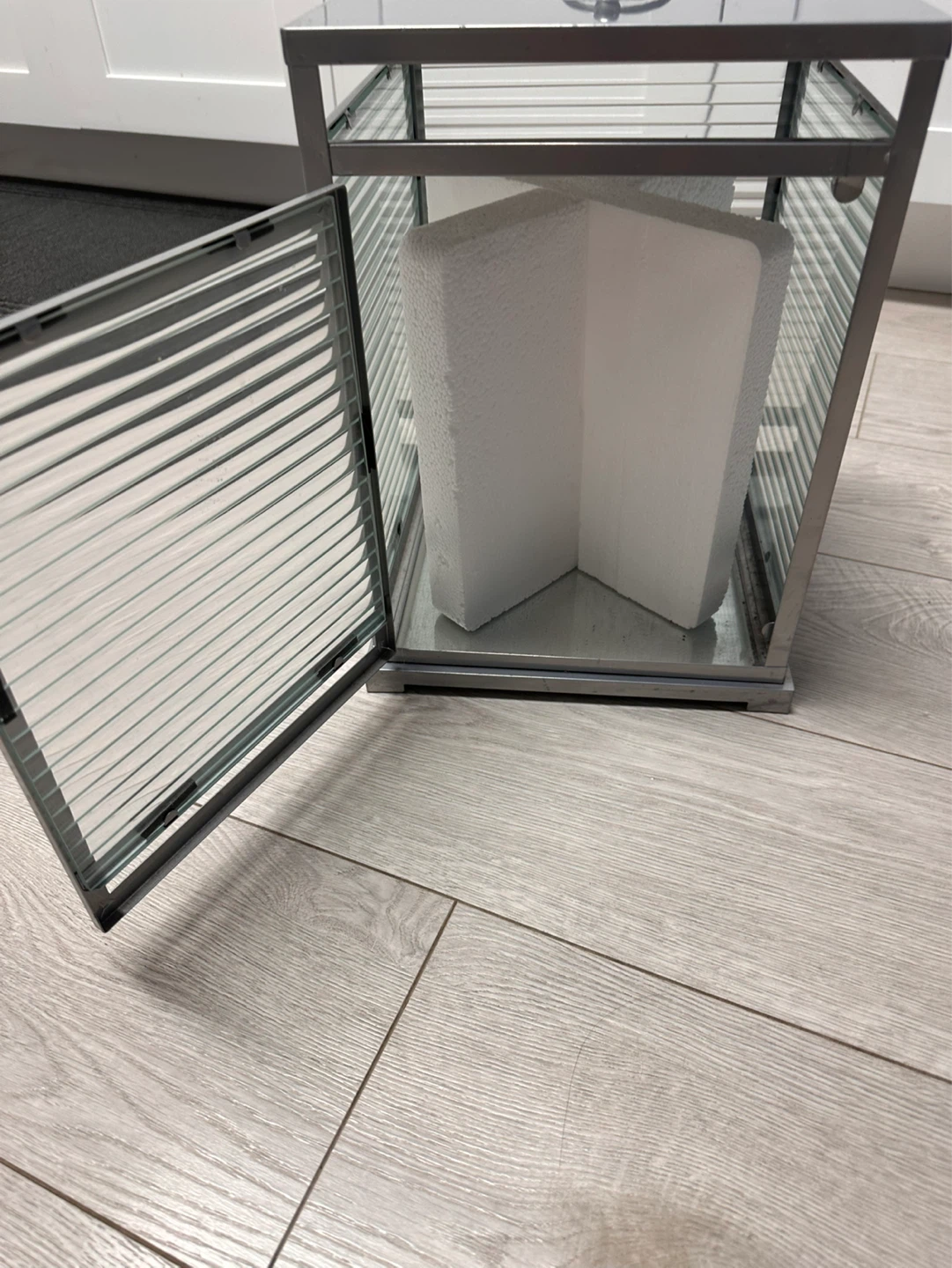 Metal and Glass Lantern for the patio or  indoors - photo 3