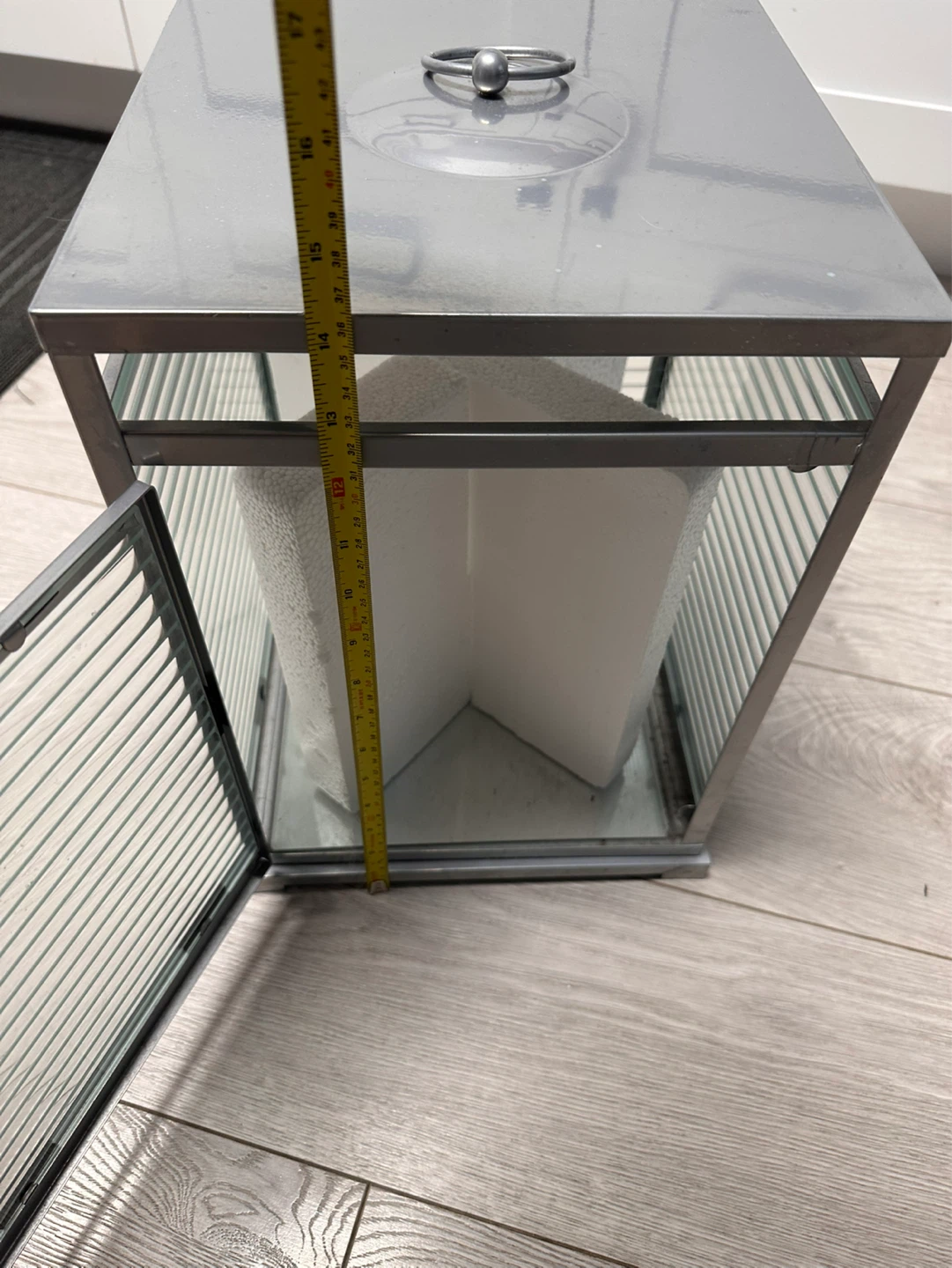 Metal and Glass Lantern for the patio or  indoors - photo 5