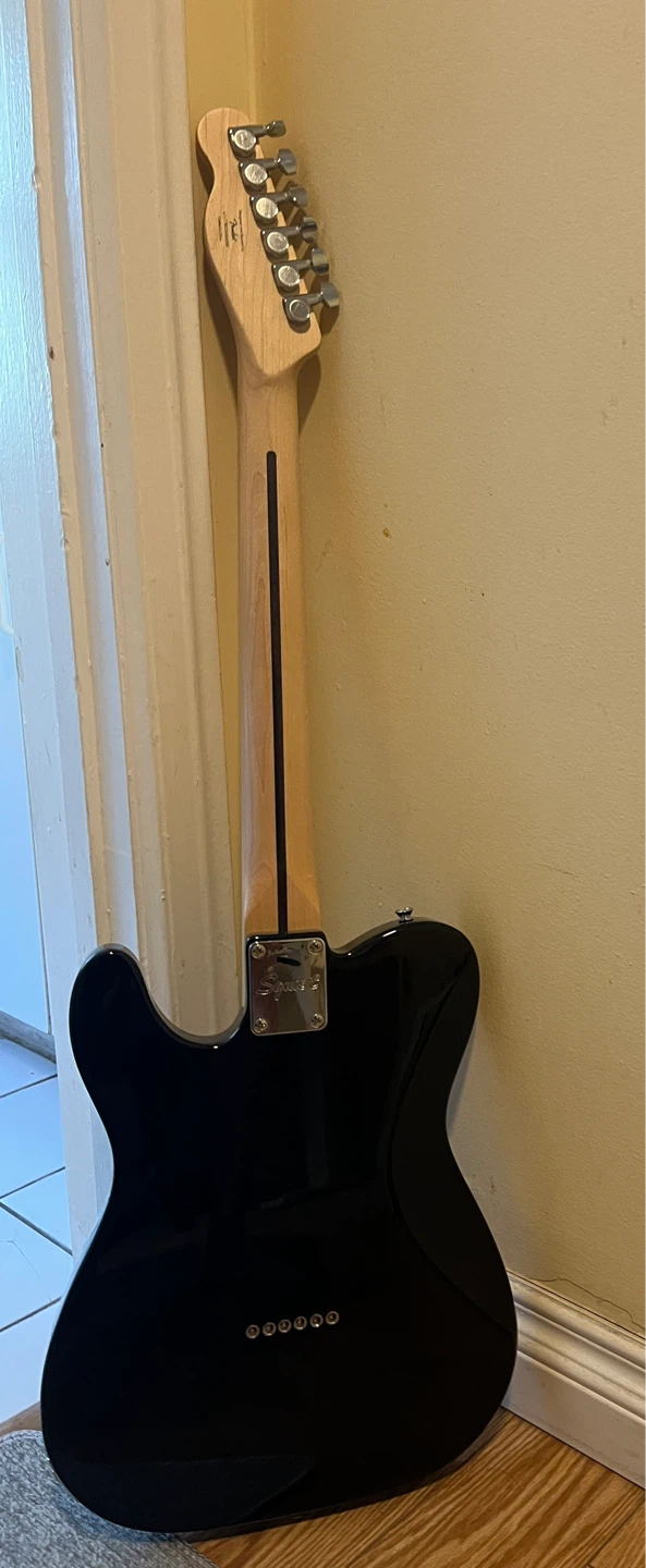 Squier Telecaster Electric Guitar - Black - photo 3