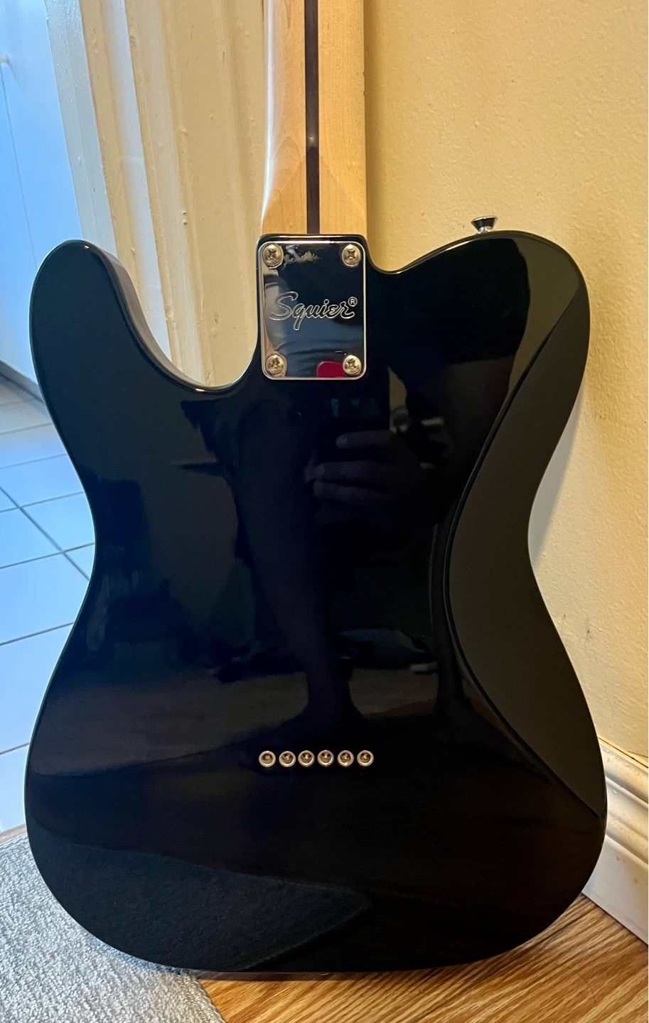 Squier Telecaster Electric Guitar - Black - photo 4