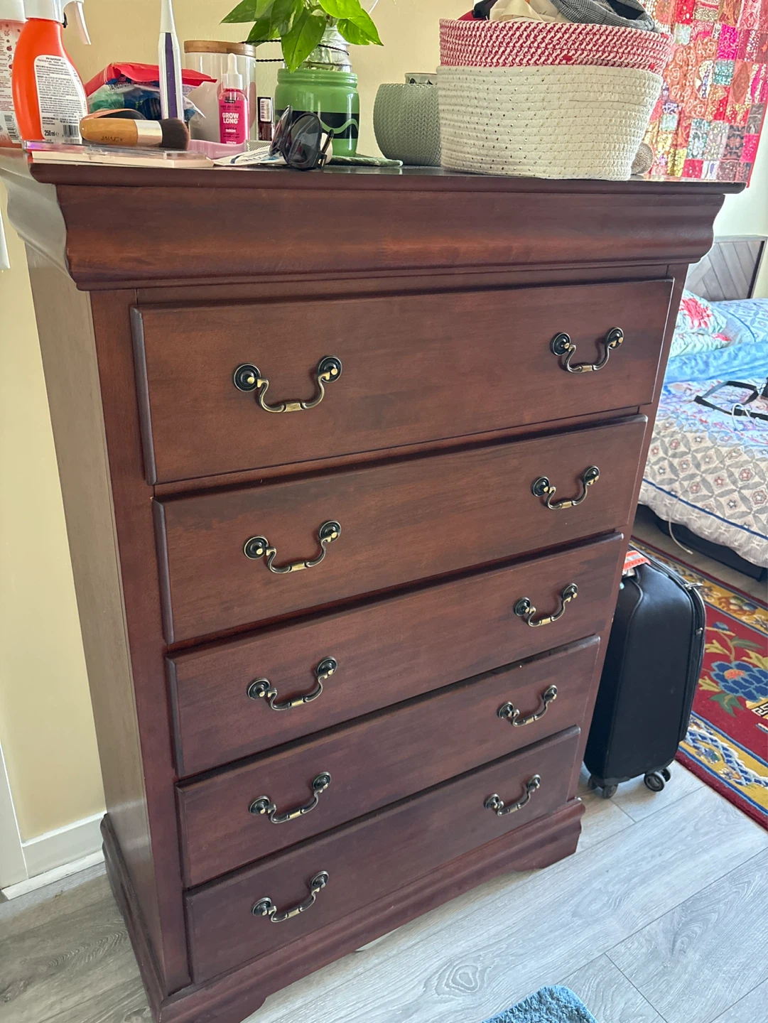 Wooden Dresser with 5 Drawers - photo 2