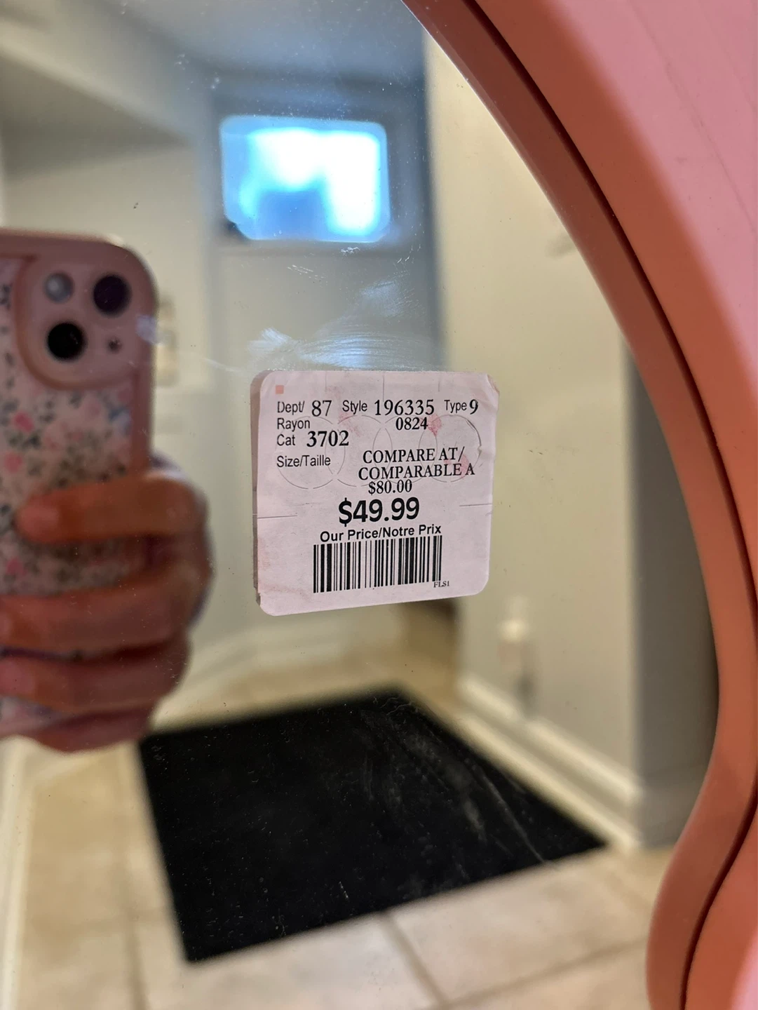 Pink Wavy Arch Mirror - photo 4