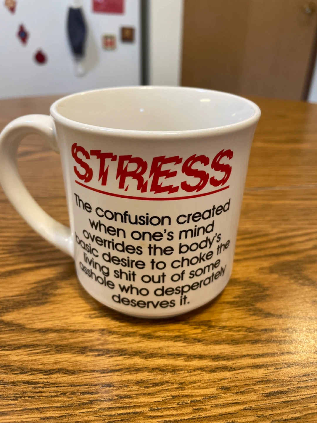 Funny "Stress" Mug - photo 2