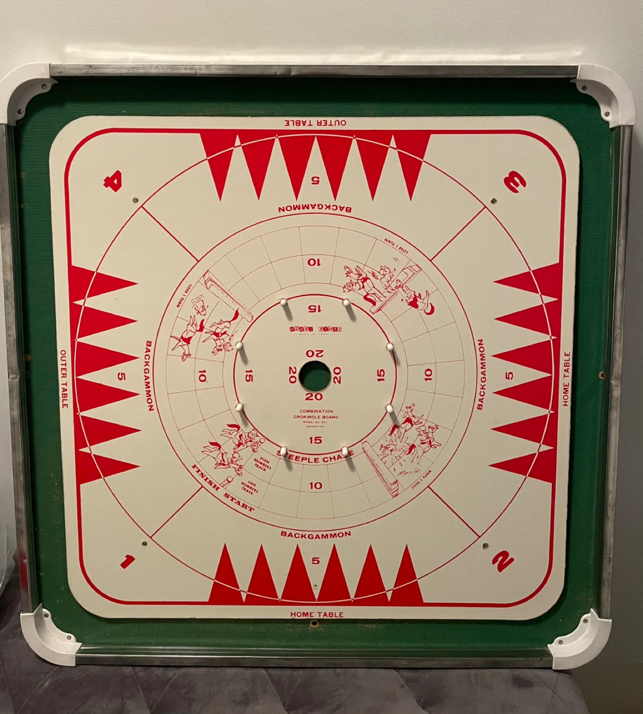 7 in 1 Vintage Game Board Table Top - photo 2