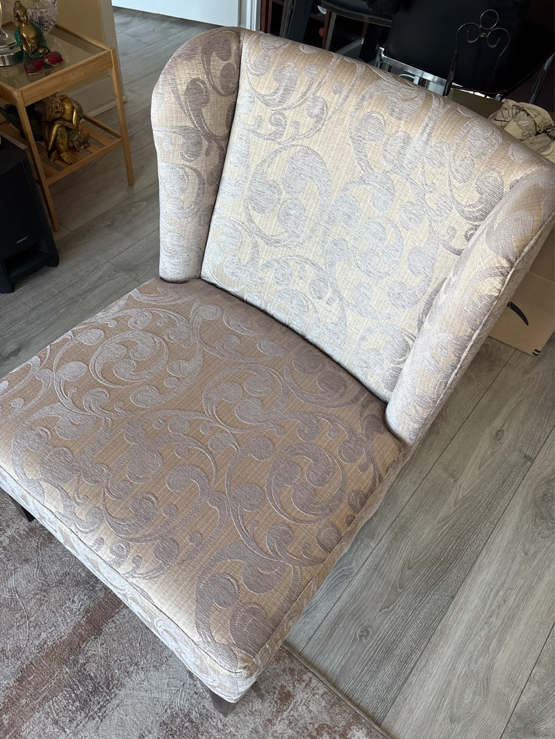 Damask Accent Chair