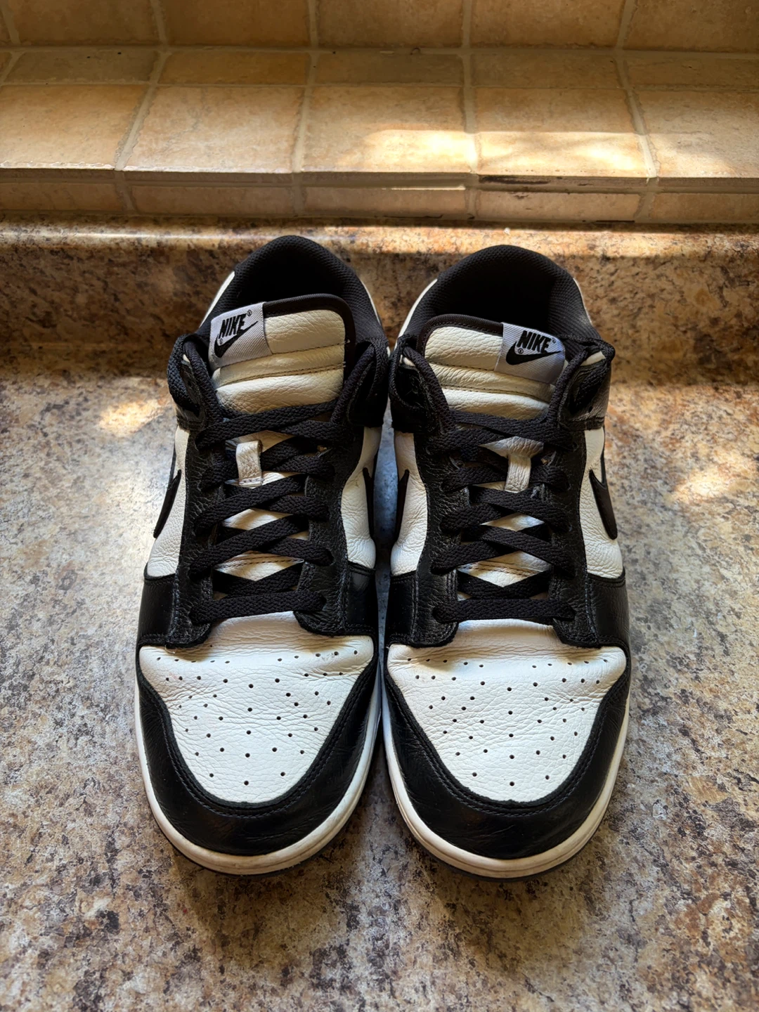 Nike Dunk Low Black White Sneakers - photo 4
