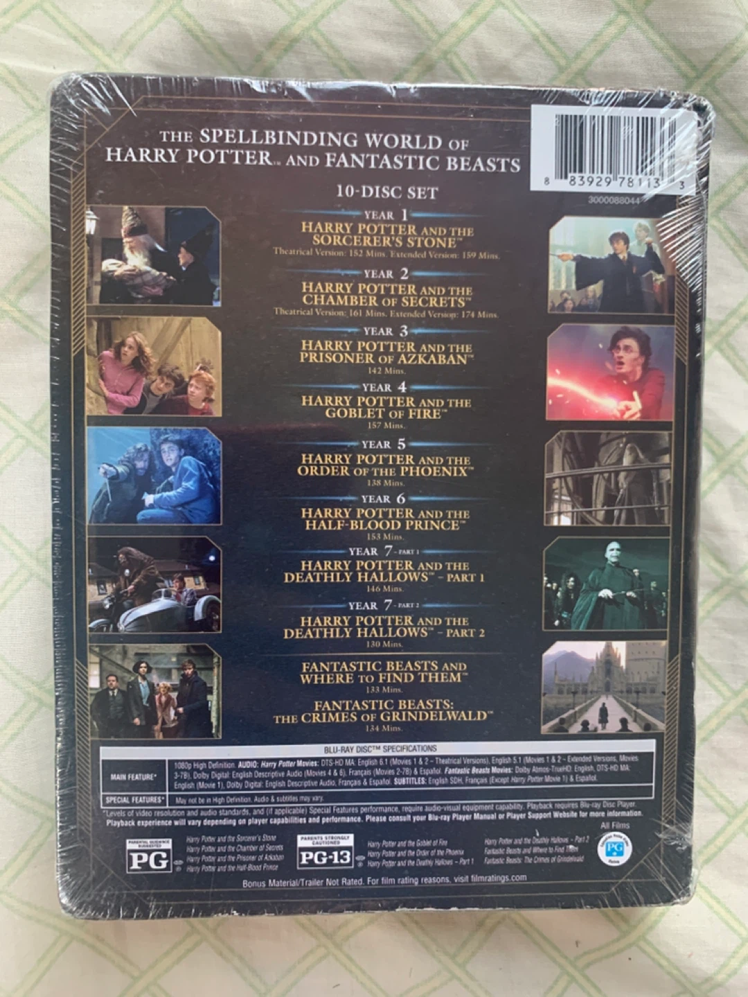 Harry Potter / Fantastic Beasts - 10-film Collection Blu Ray - photo 2