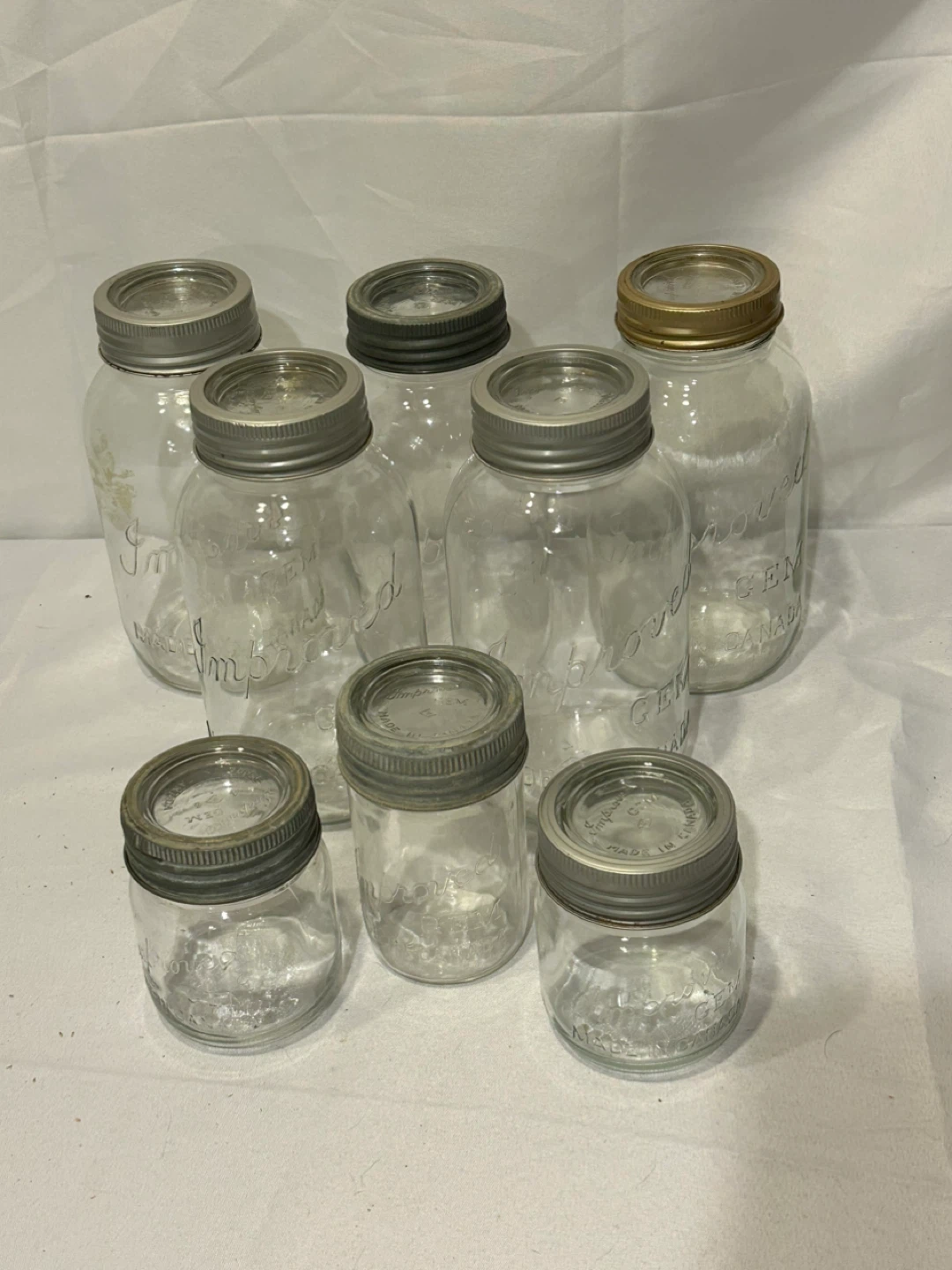 Collection of Vintage Canning Jars, Lids, and Rings - photo 3