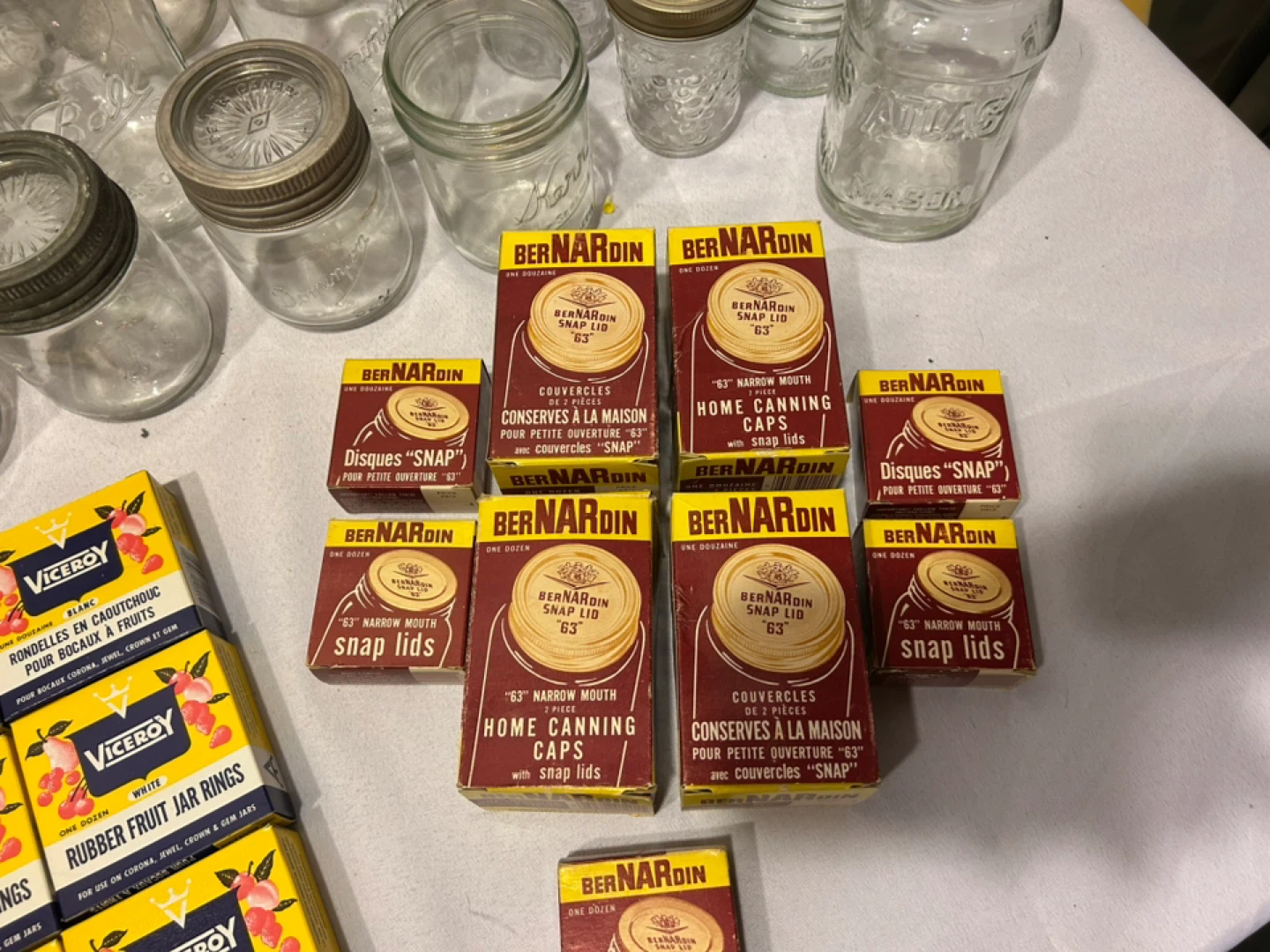 Collection of Vintage Canning Jars, Lids, and Rings - photo 5