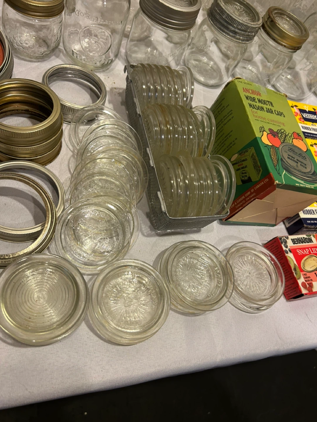 Collection of Vintage Canning Jars, Lids, and Rings - photo 4