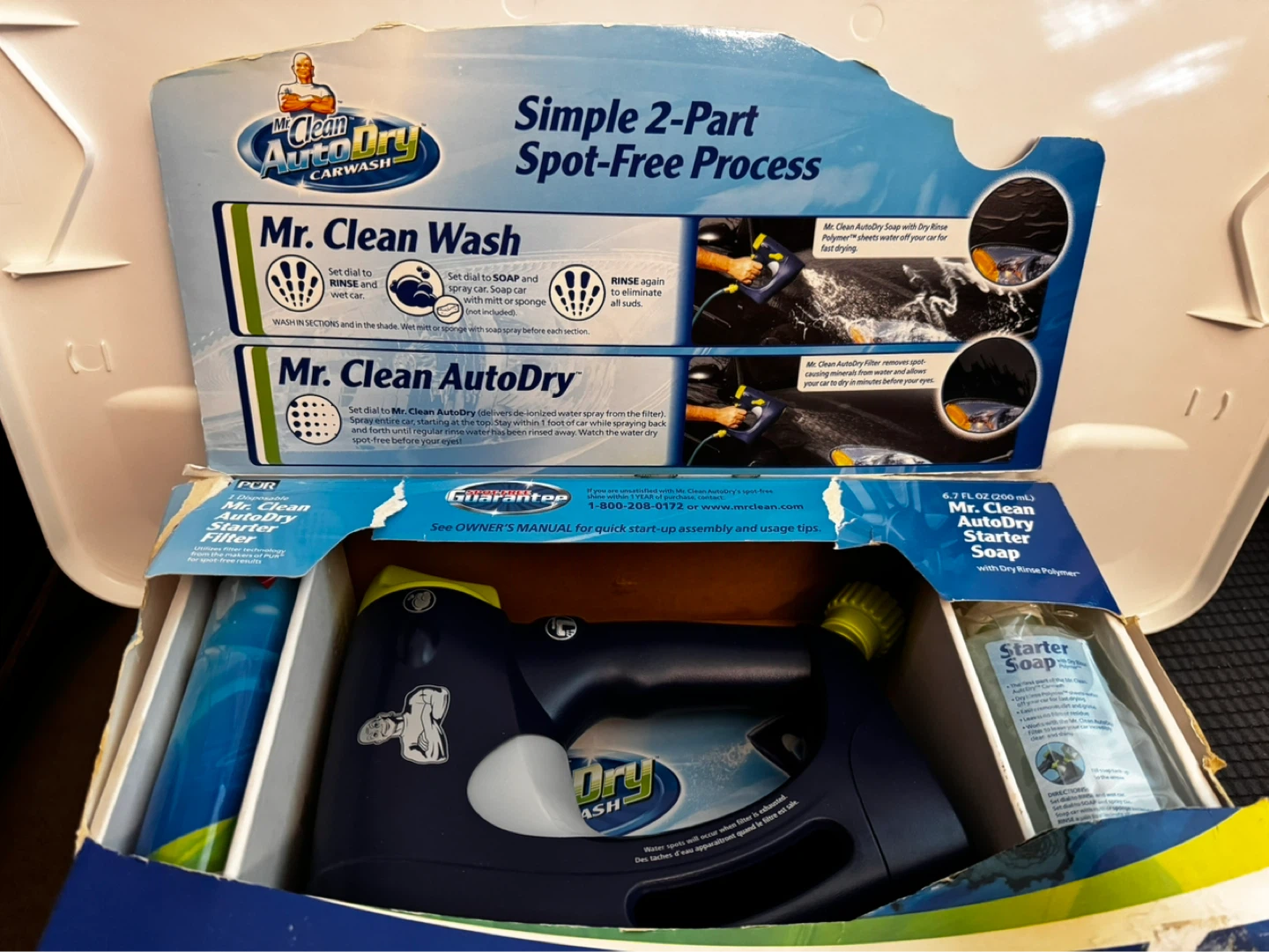 Mr. Clean AutoDry Car Wash System with Starter Soap & Filter
