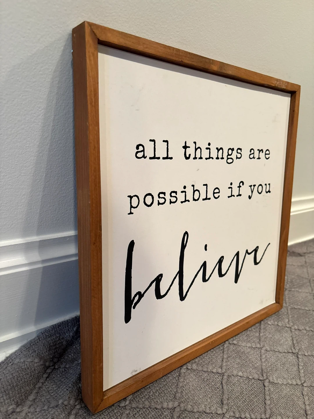 Inspirational Wood Framed Sign - photo 3