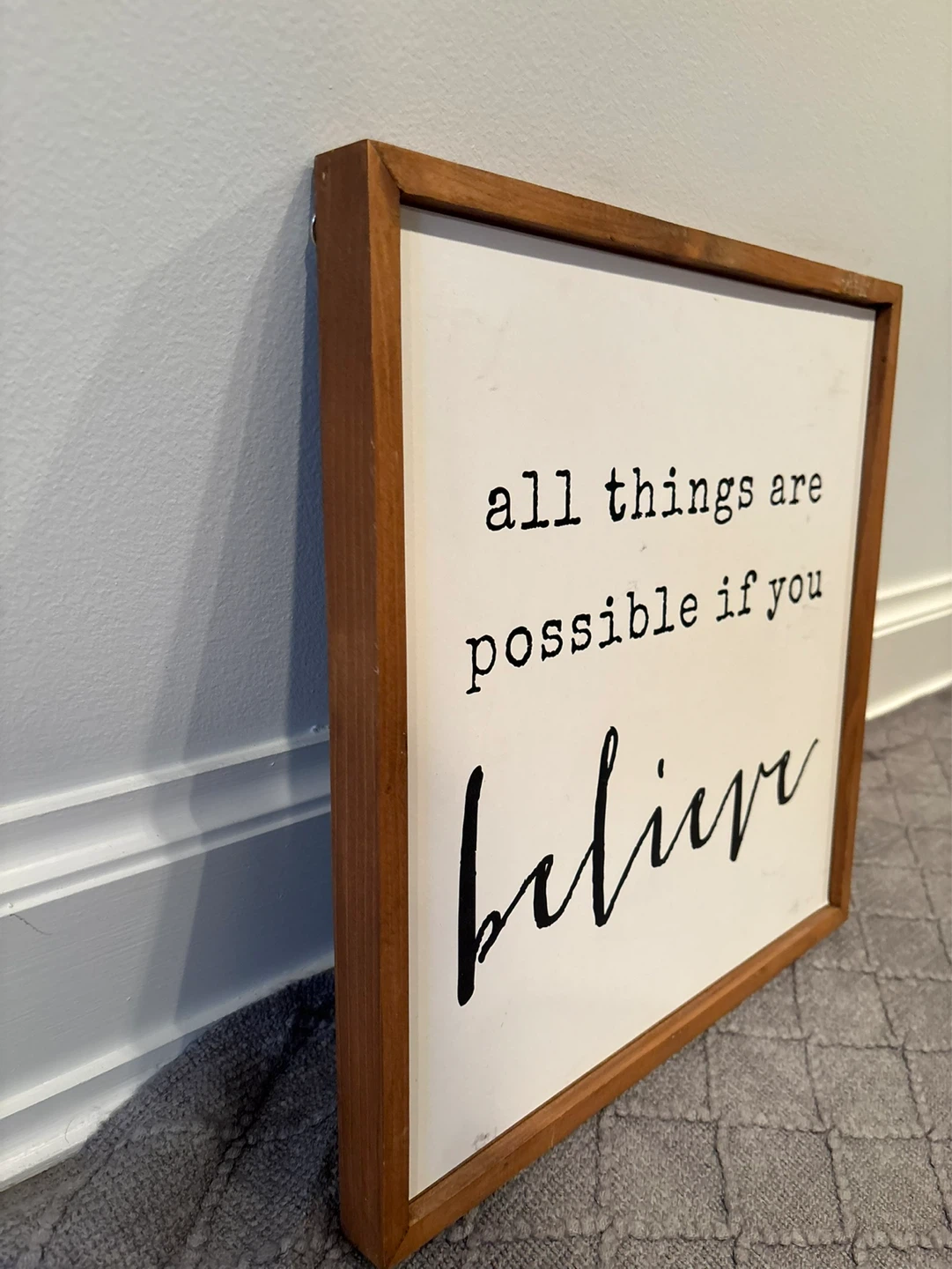 Inspirational Wood Framed Sign - photo 2