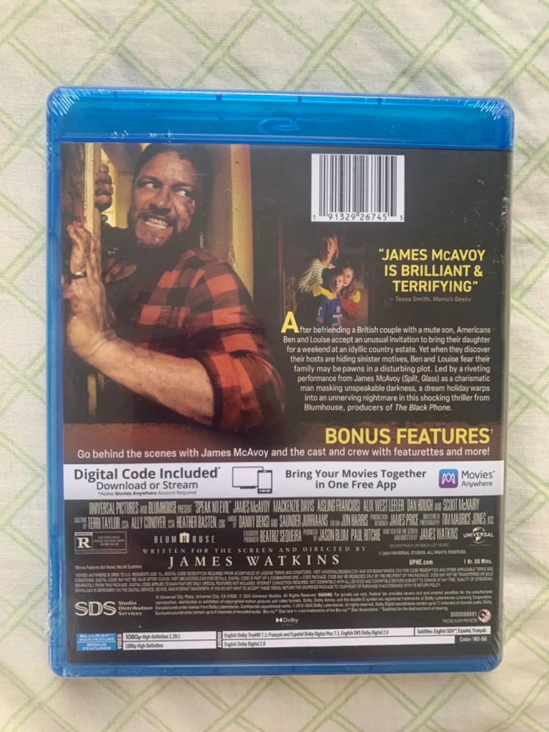 Sealed Speak No Evil Blu-ray (James McAvoy) - photo 2