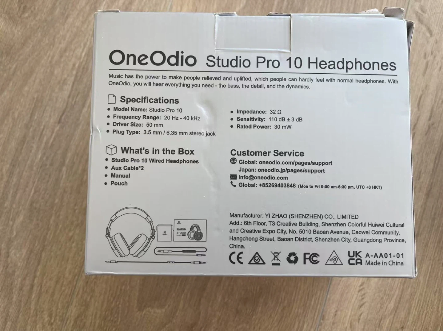OneOdio Studio Pro 10 DJ Headphones - photo 4