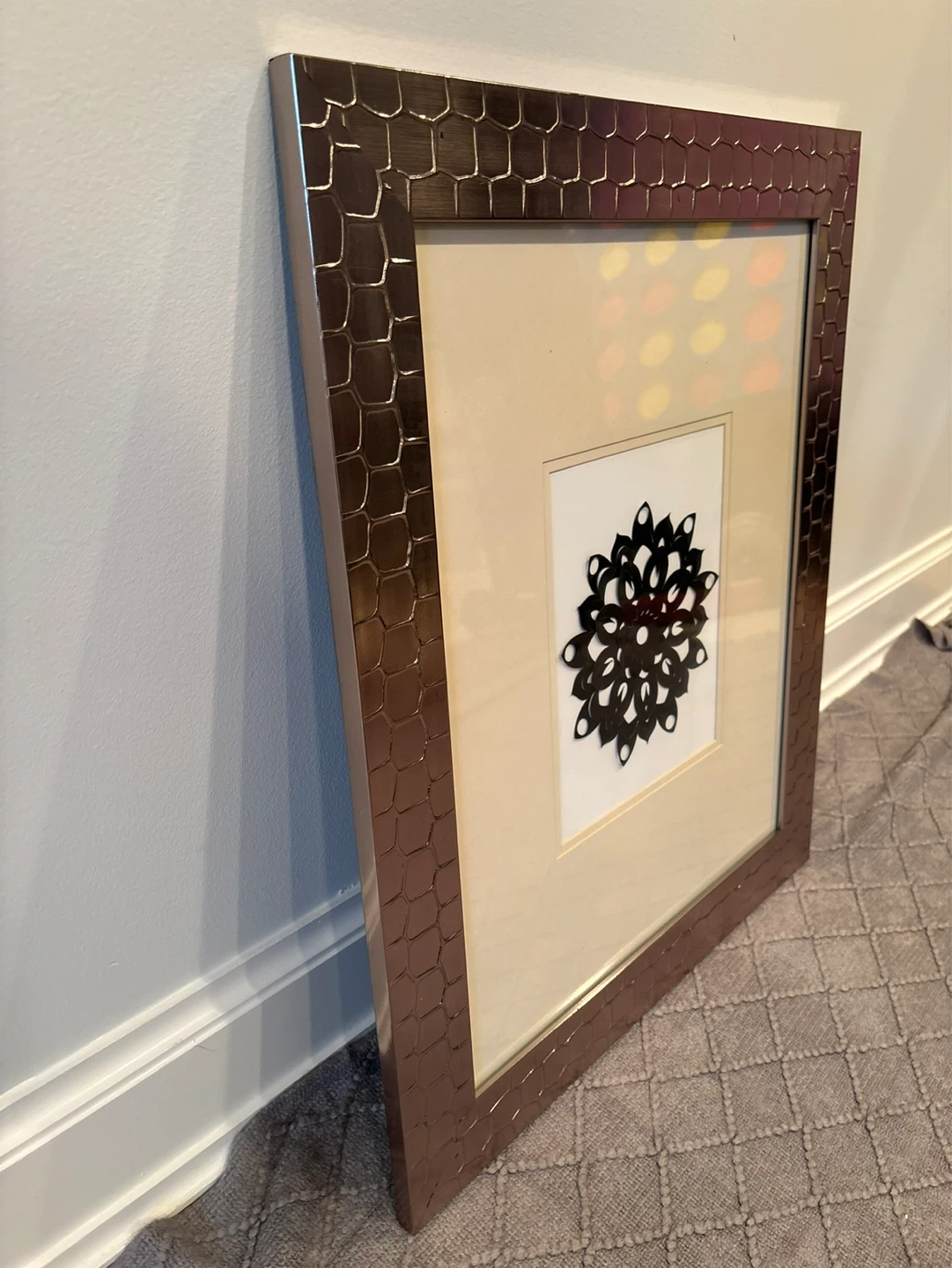 Decorative Picture Frame with Embossed Texture - photo 3