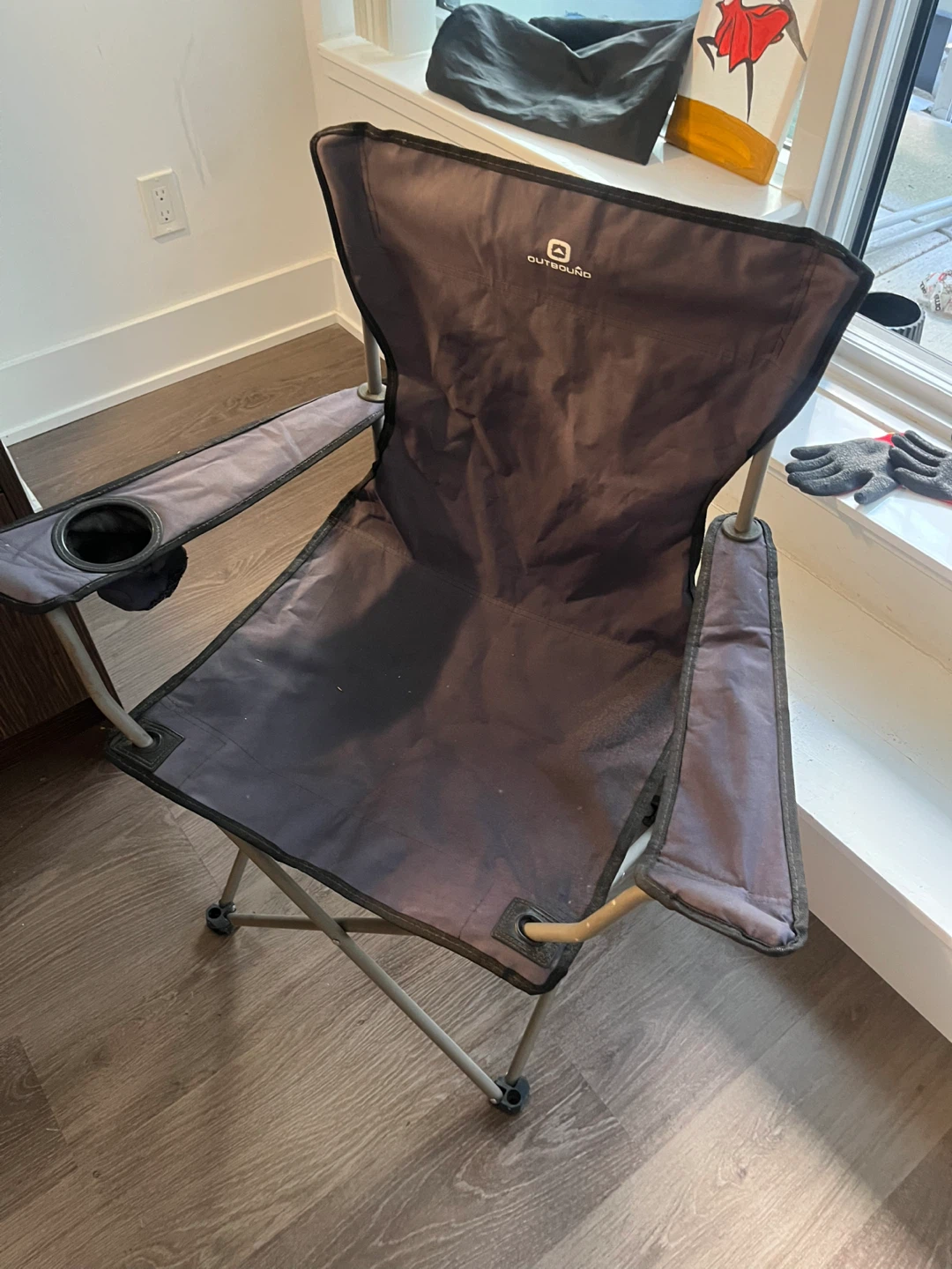 Outbound Folding Camp Chair with Cup Holder