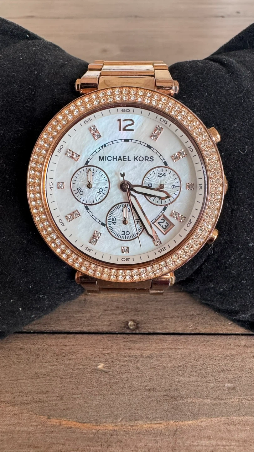 Michael Kors Rose Gold Chronograph Watch