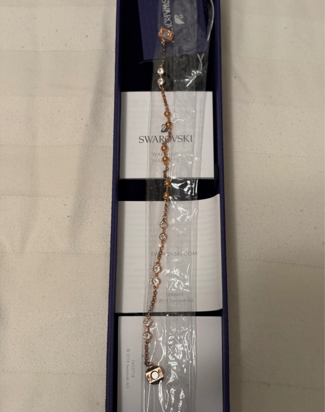 Swarovski Rose Gold Tone Bracelet