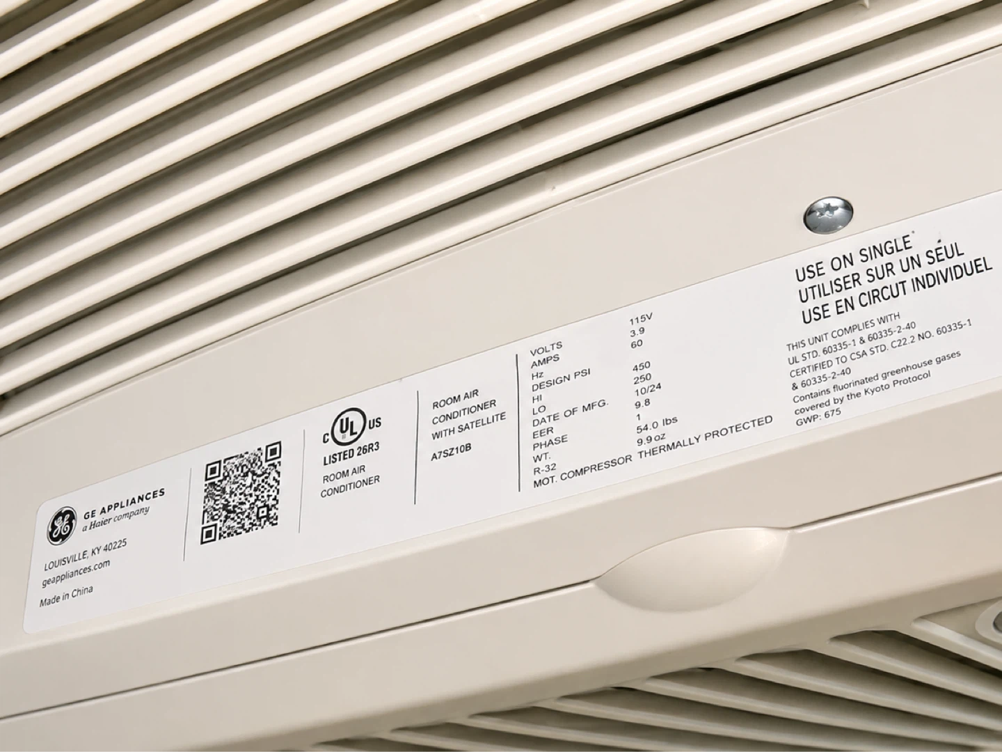 GE Window Air Conditioner - photo 3
