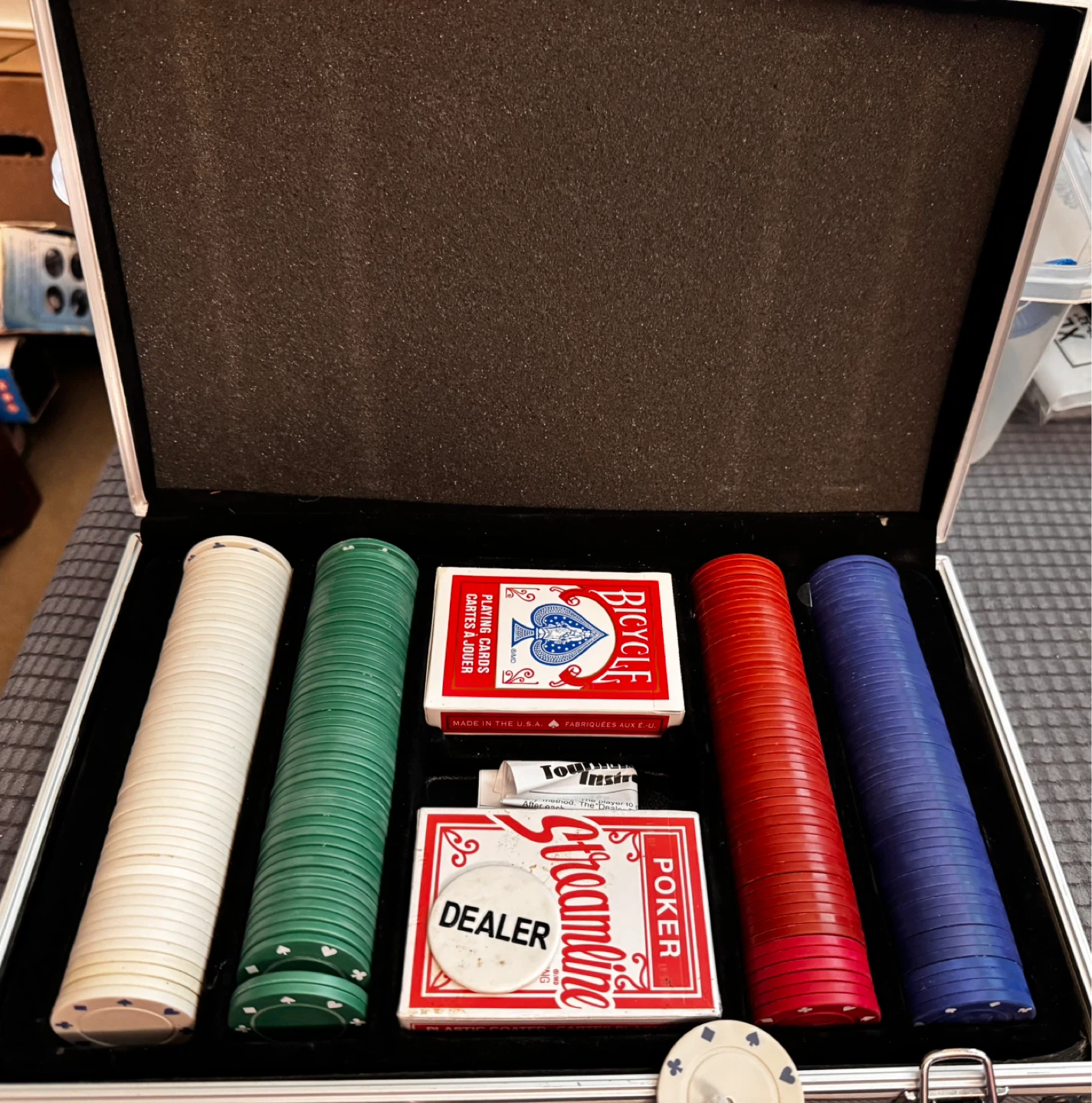 Bicycle Poker Chip Set with Case
