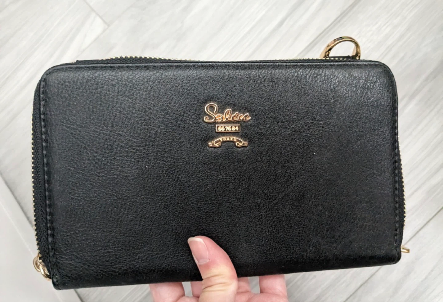 Black wallet purse