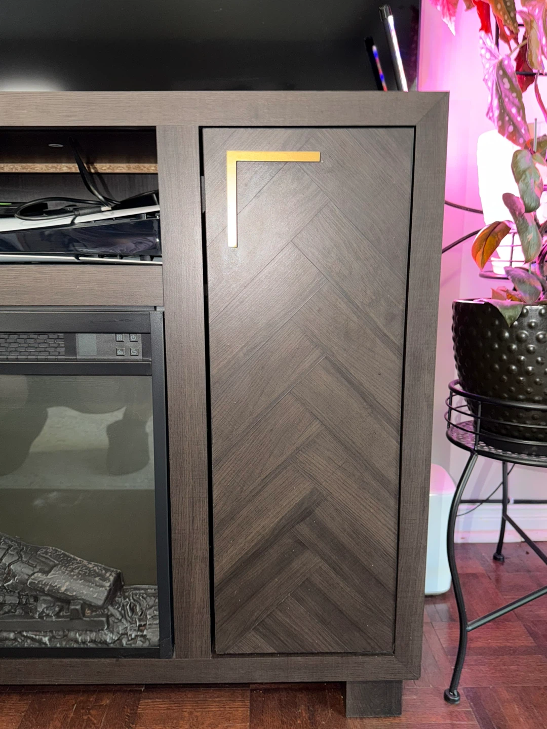 TV Stand with Electric Fireplace - need gone ASAP! - photo 5