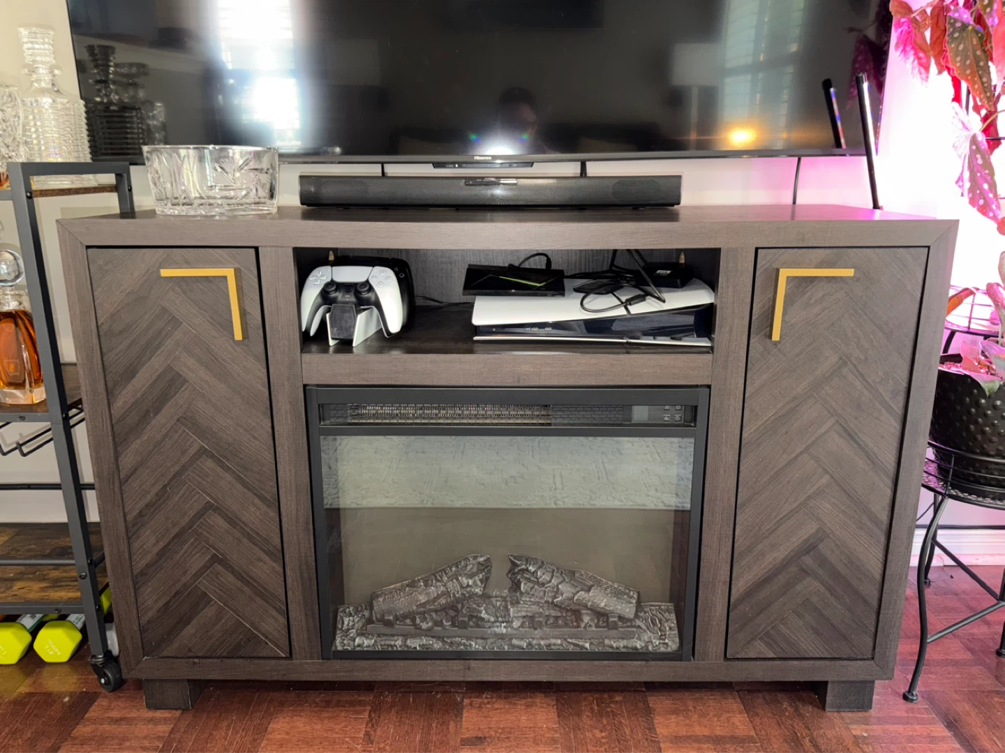 TV Stand with Electric Fireplace - need gone ASAP! - photo 3