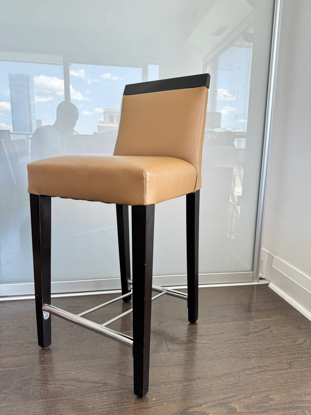 Set of 4 Tan Bar Stool