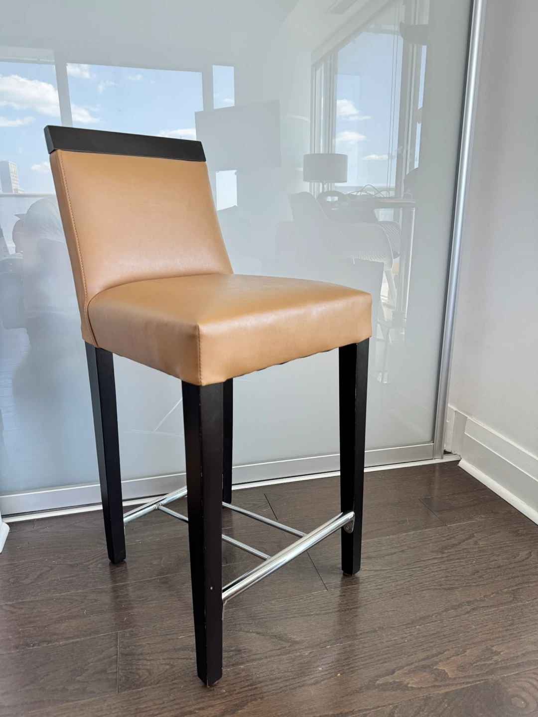Set of 4 Tan Bar Stool - photo 3
