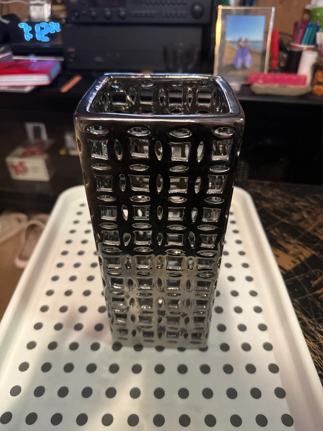 Silver Decorative Vase