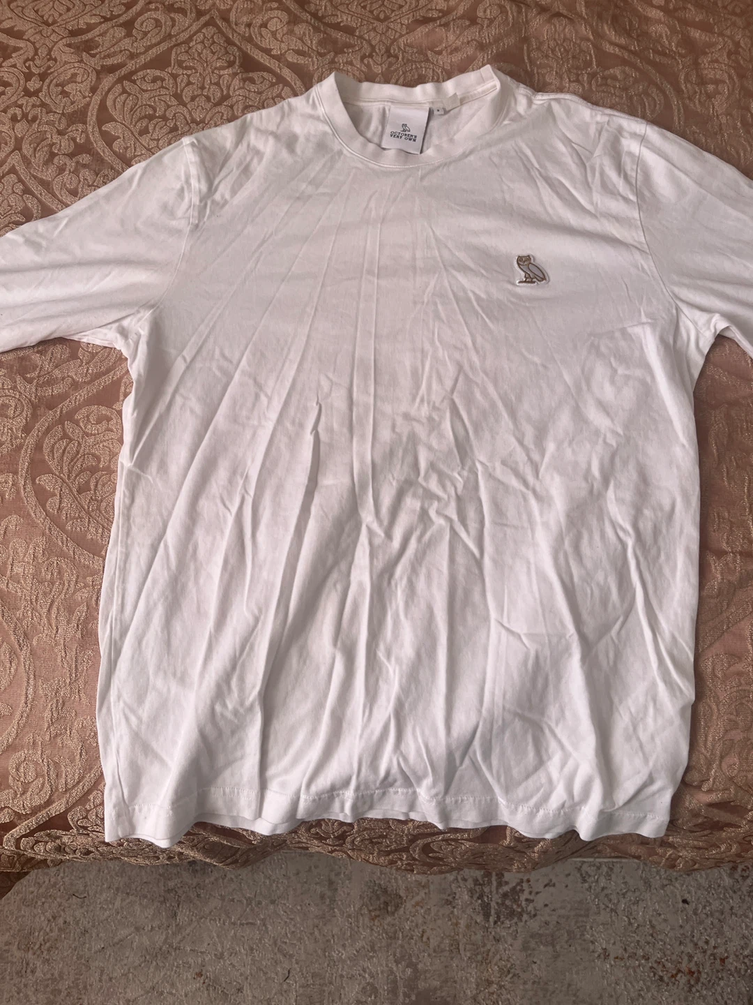 October's Very Own Owl Logo Long Sleeve T-Shirt Size S