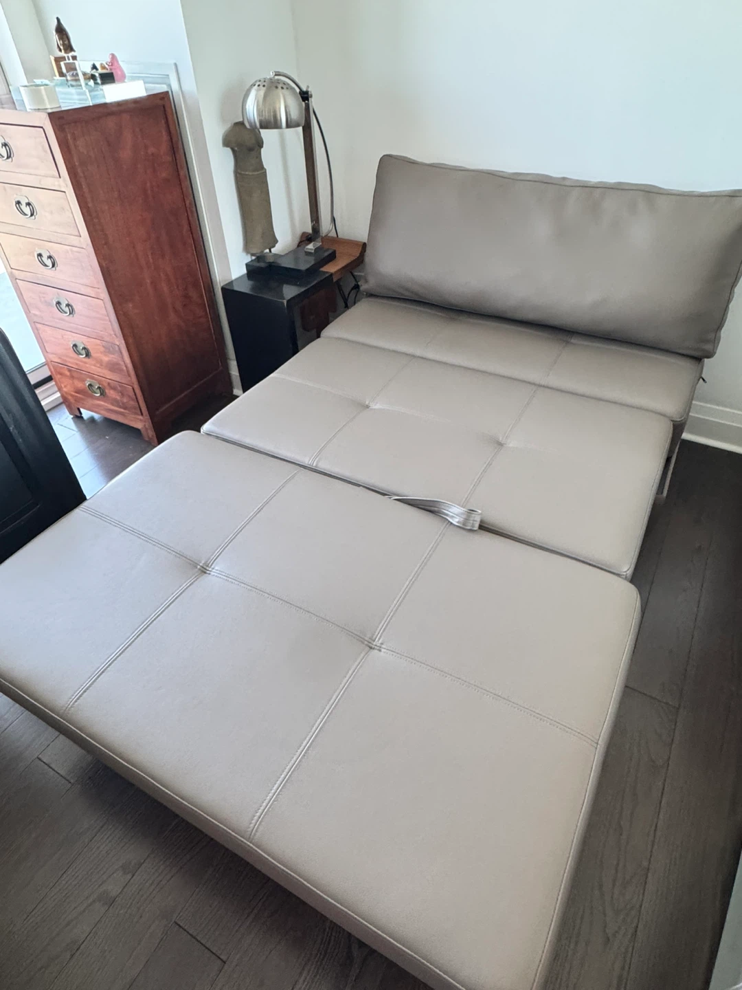 Moving Sale - Taupe Convertible Sofa Bed - photo 4