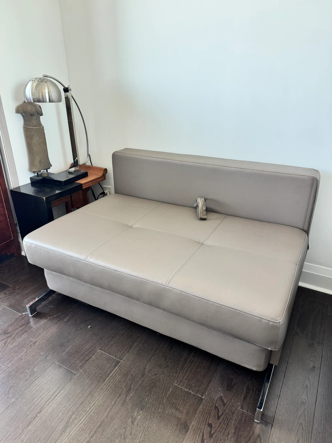 Moving Sale - Taupe Convertible Sofa Bed - photo 2