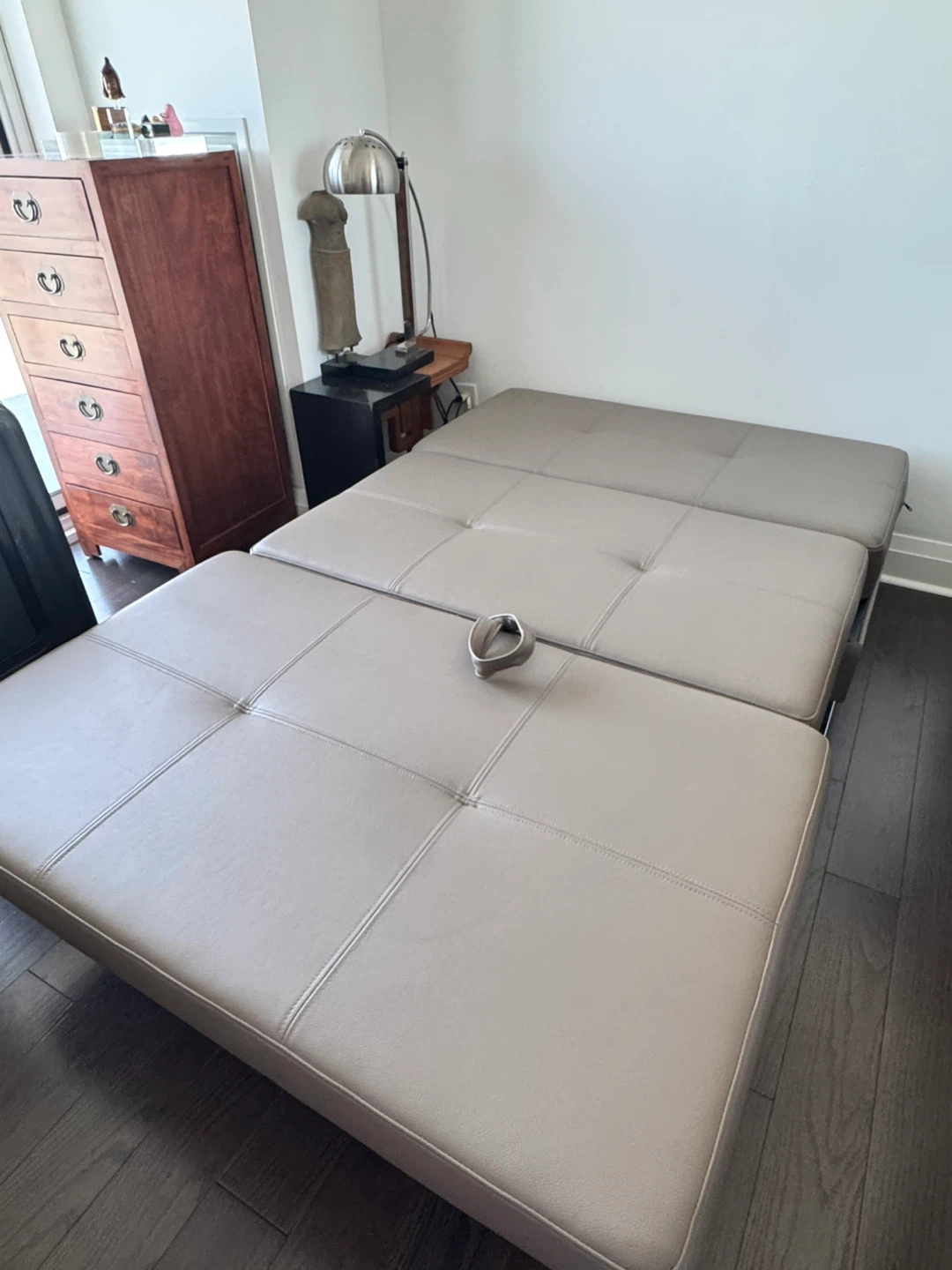 Moving Sale - Taupe Convertible Sofa Bed - photo 3