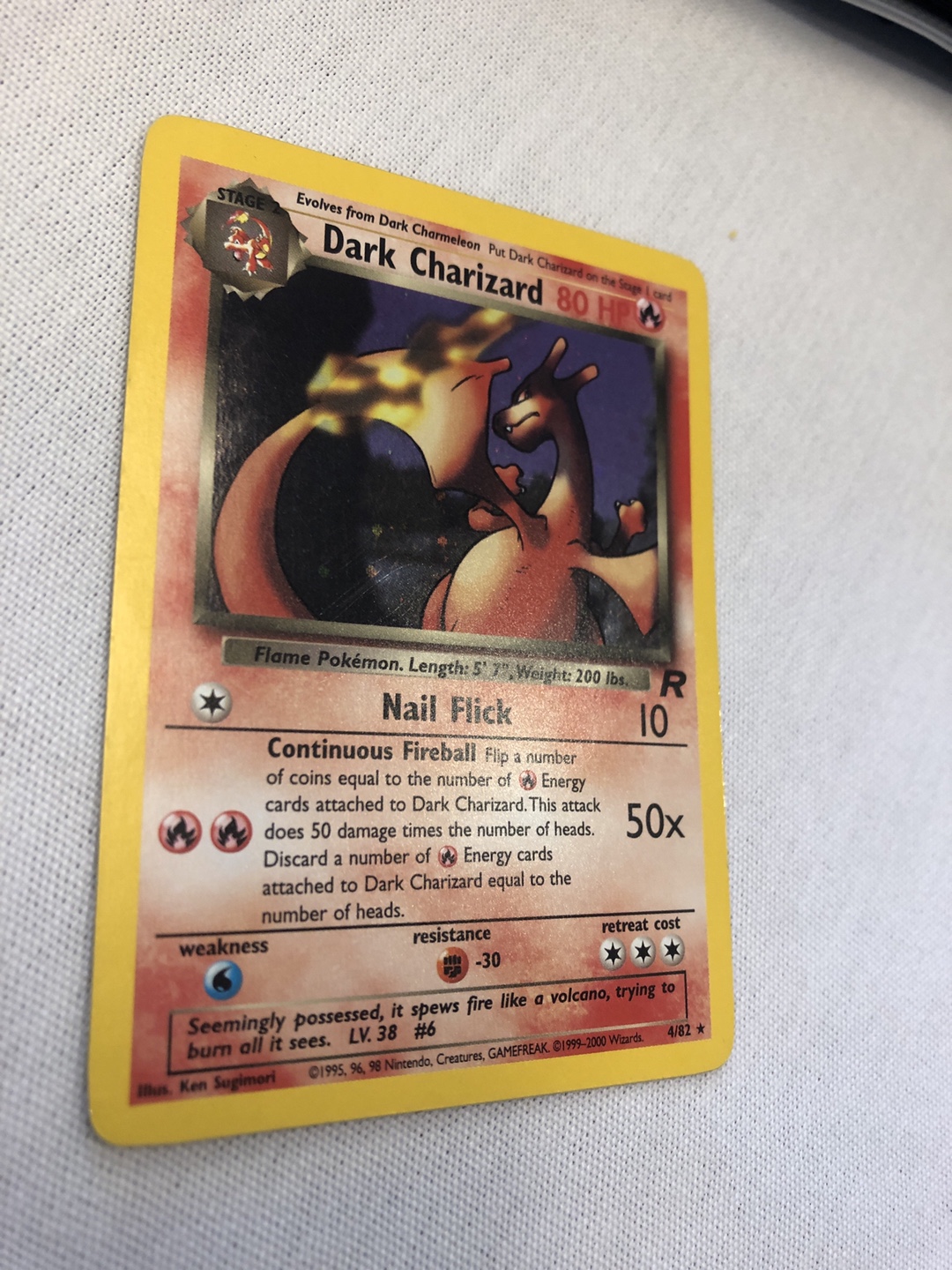 Holo Dark Charizard LP-MP 4/82 - photo 2