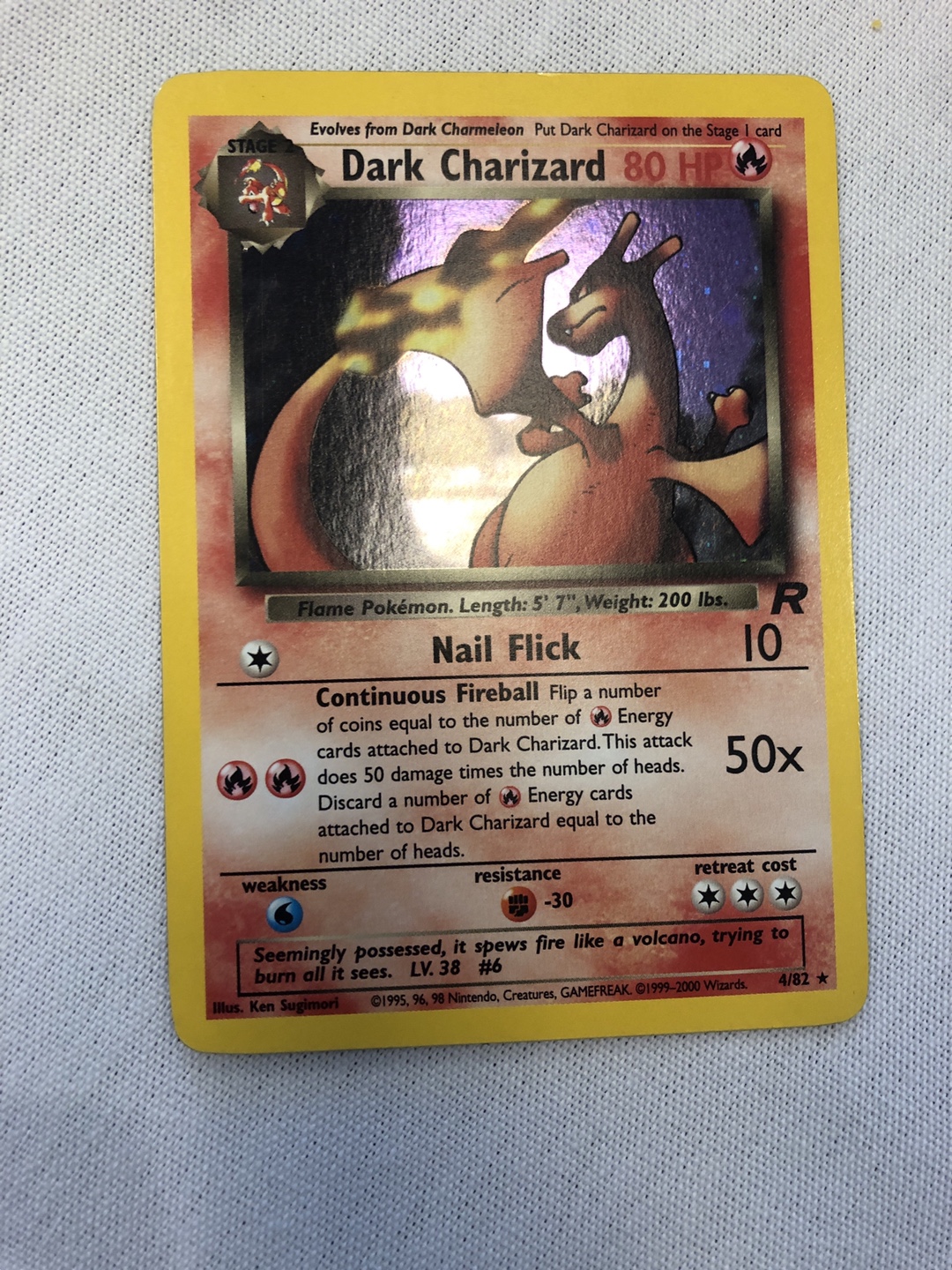 Holo Dark Charizard LP-MP 4/82