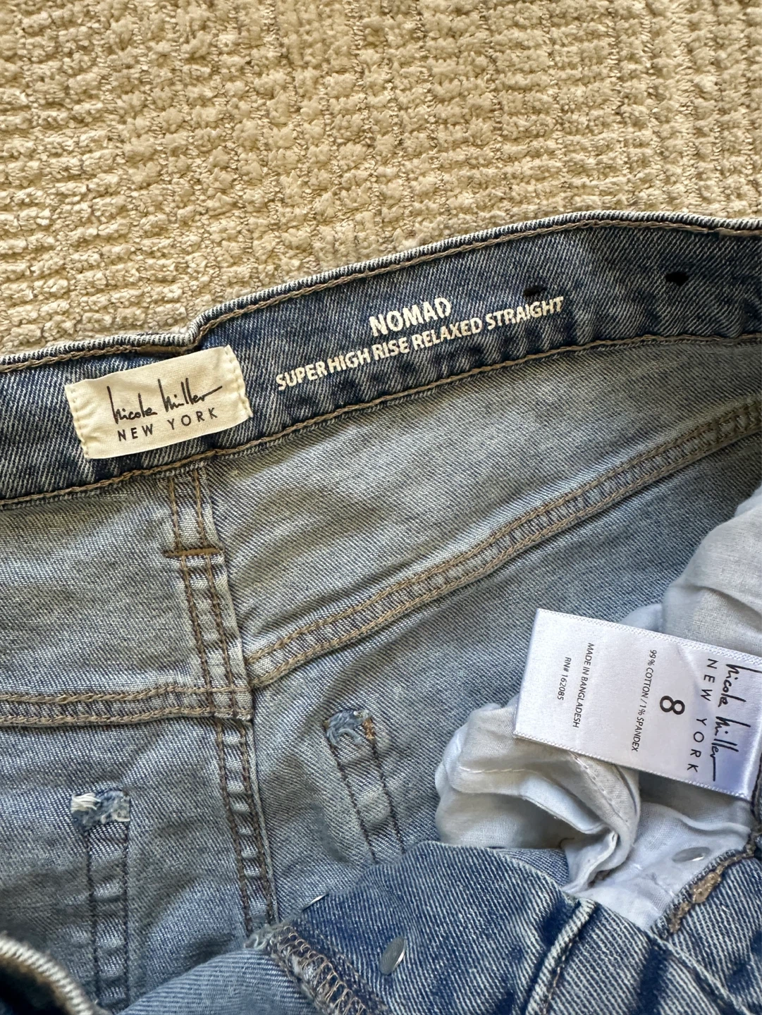 Nicole Miller Relaxed Straight Jeans Size 8 - photo 2