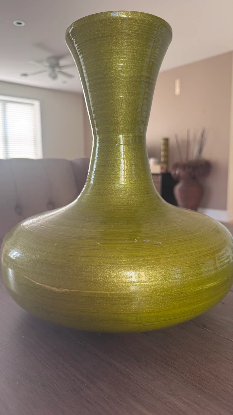 Lime Green Decorative Vase