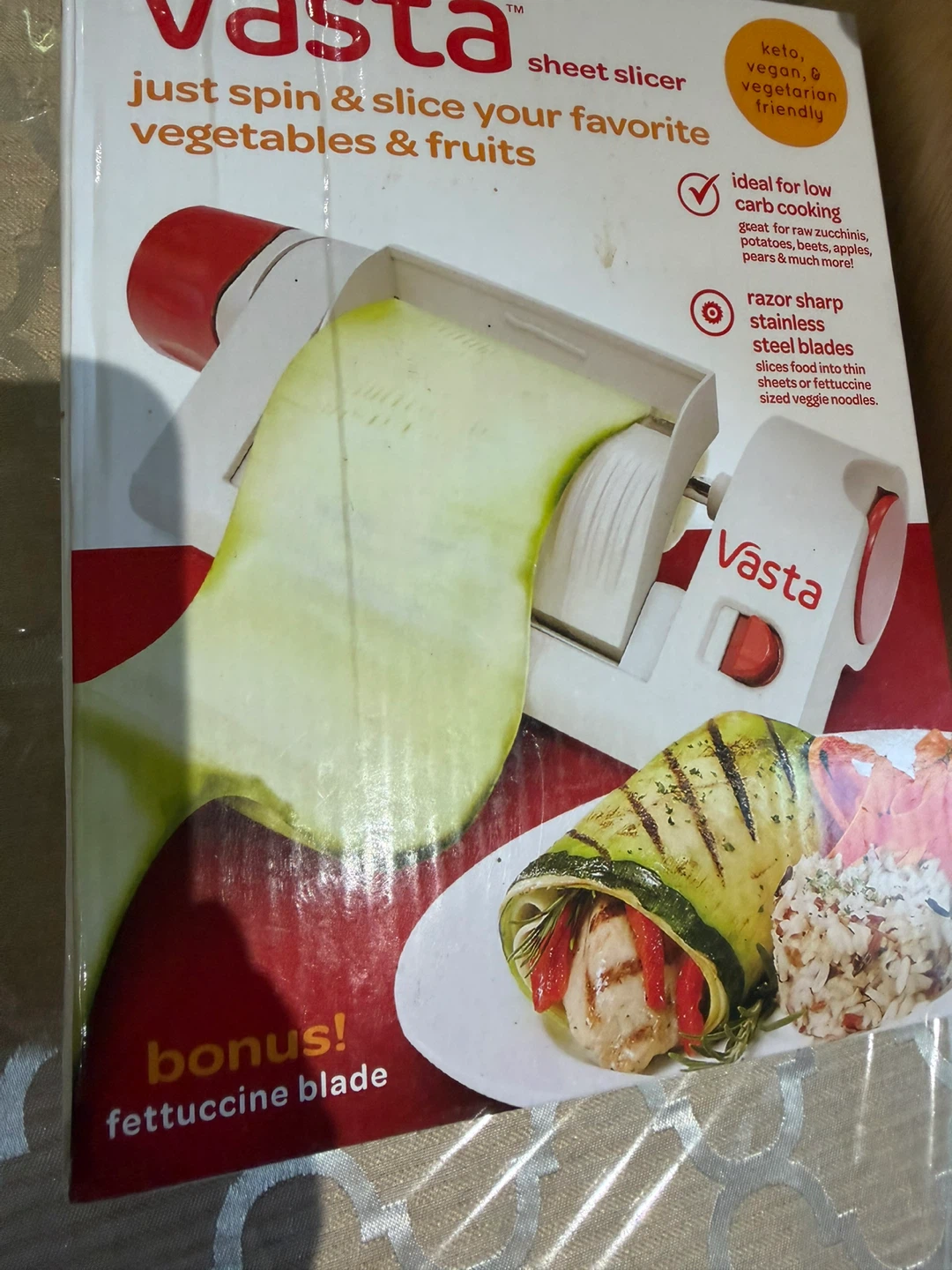 Vasta Sheet Slicer with Bonus Fettuccine Blade - photo 2
