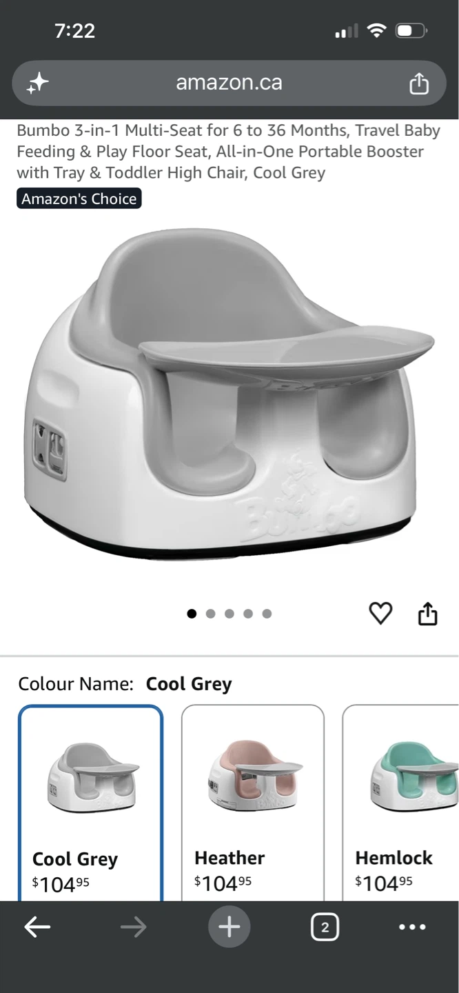 Bumbo 3-in-1 Multi-Seat - Cool Grey - photo 3