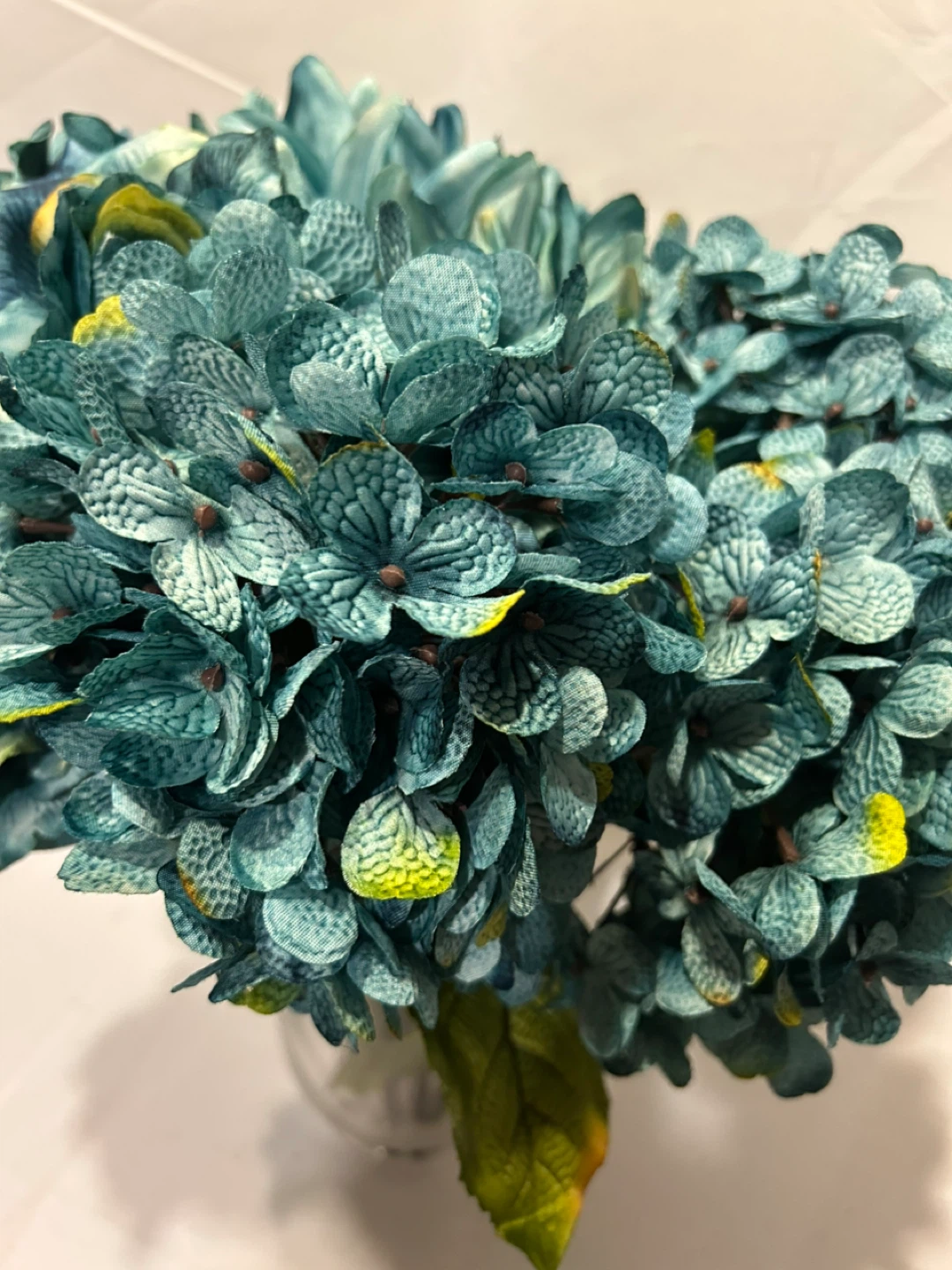 Silk Flower Arrangement - Teal Roses & Dahlias - photo 4
