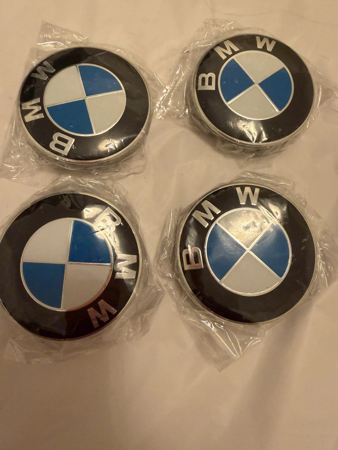 Set of 4 BMW Wheel Center Caps - photo 3