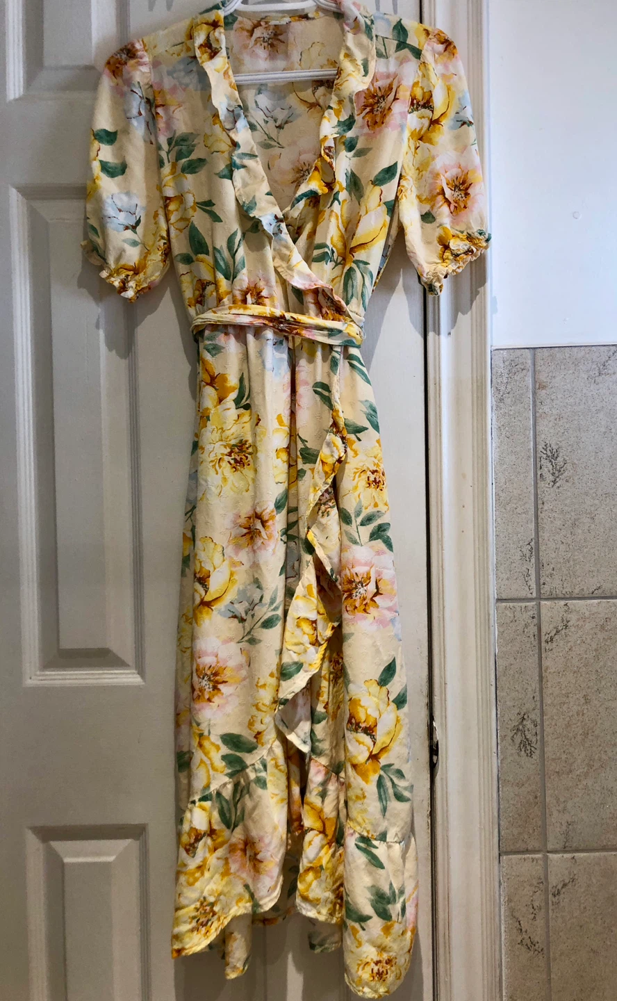 Old Navy Floral Wrap Dress small - photo 5