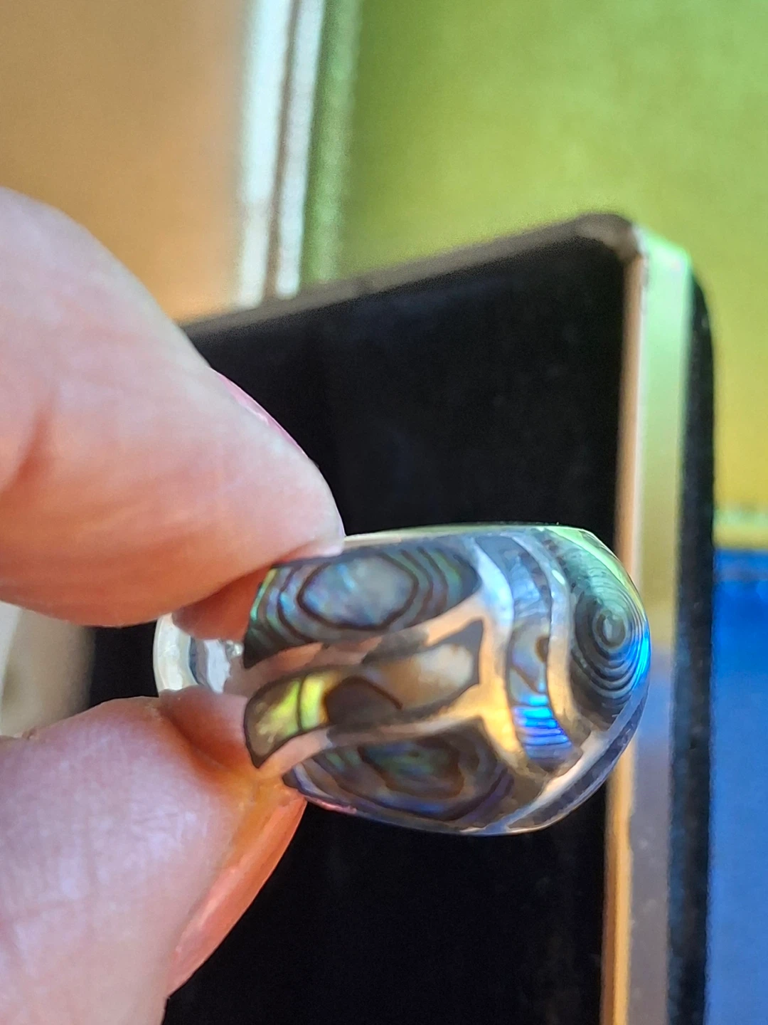 Abalone ring (silver stamped 925) - photo 2