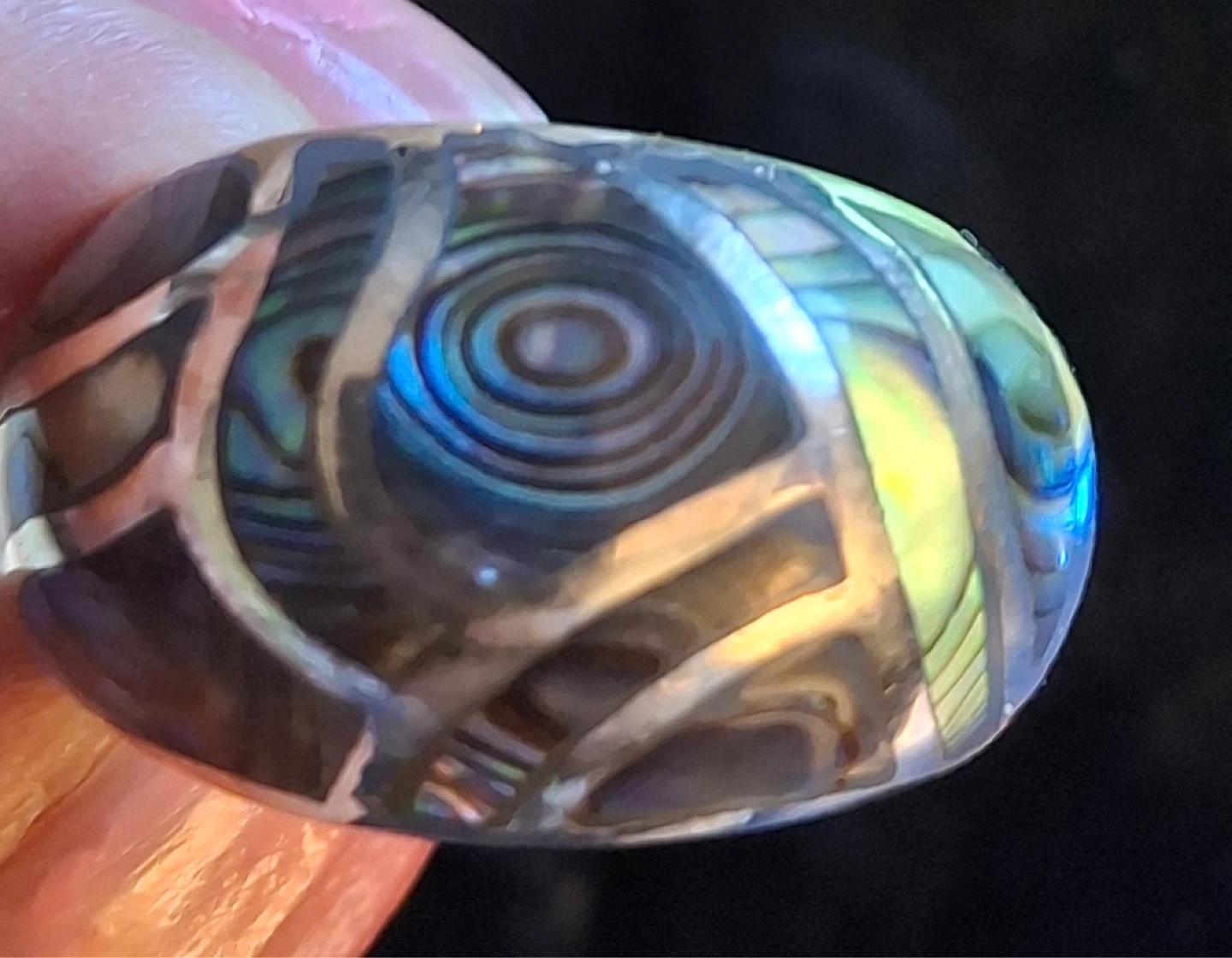 Abalone ring (silver stamped 925) - photo 3