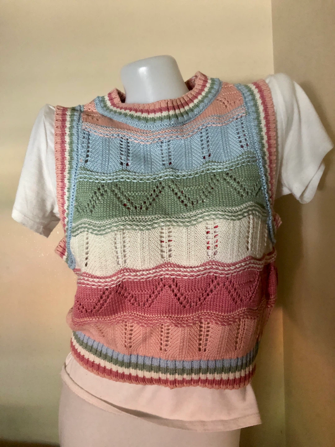 Striped Knit Sweater Vest Forever 21